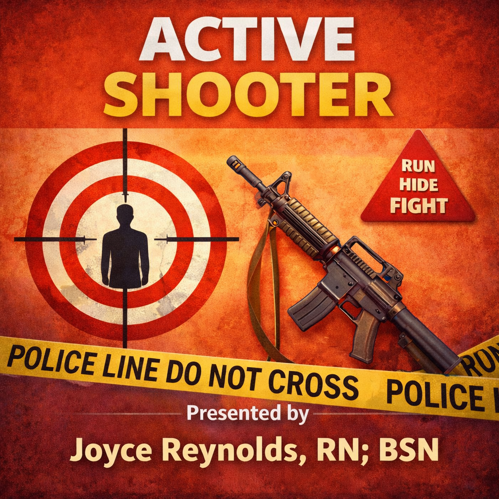 Active Shooter/ Tuesday, March 24th/ 6:30-8:30 PM