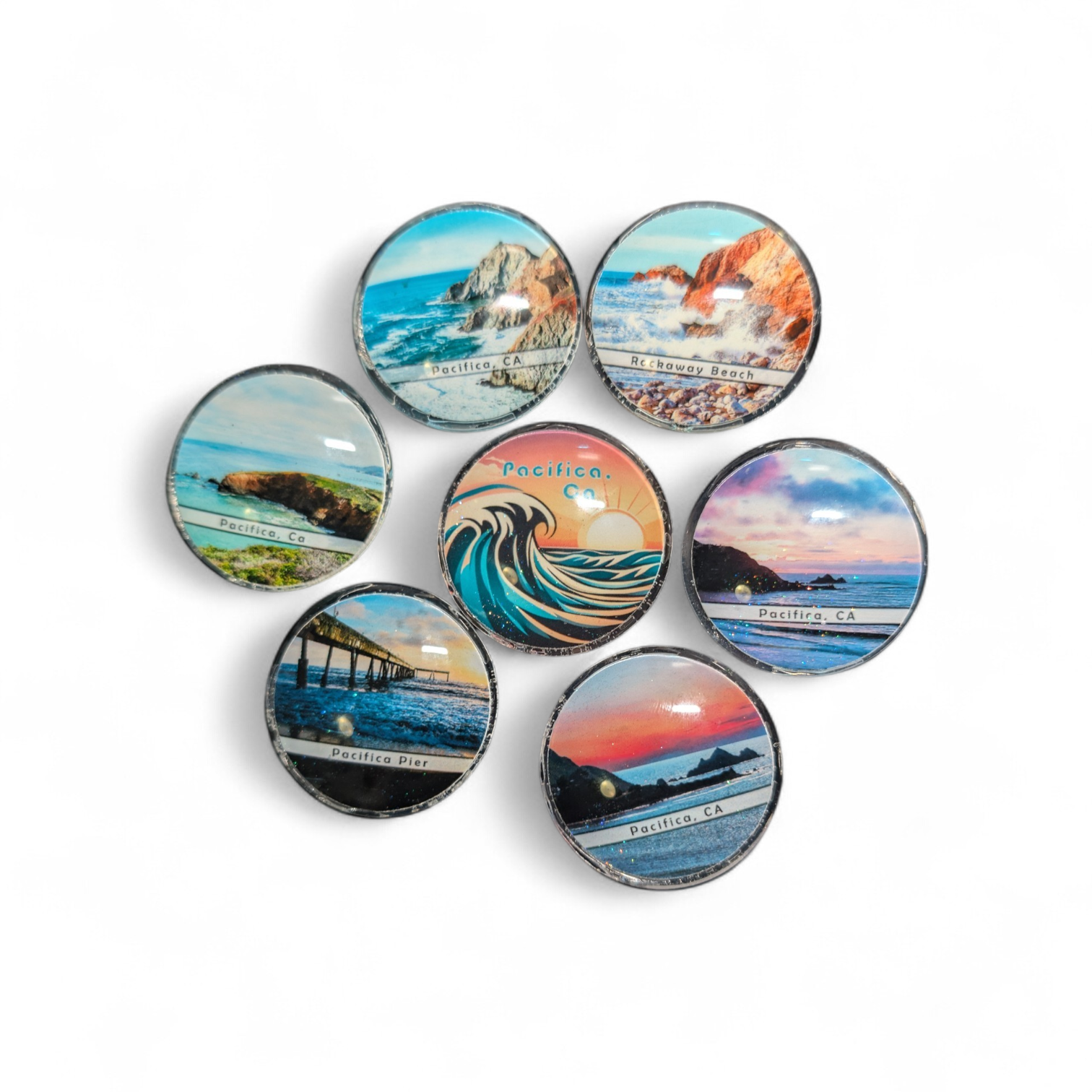 Pacifica Centric Glass Magnet