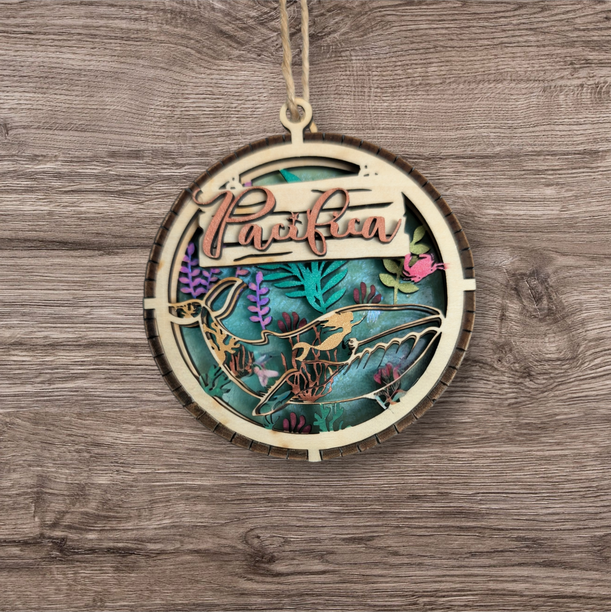 Pacifica Humpback Round Ornament