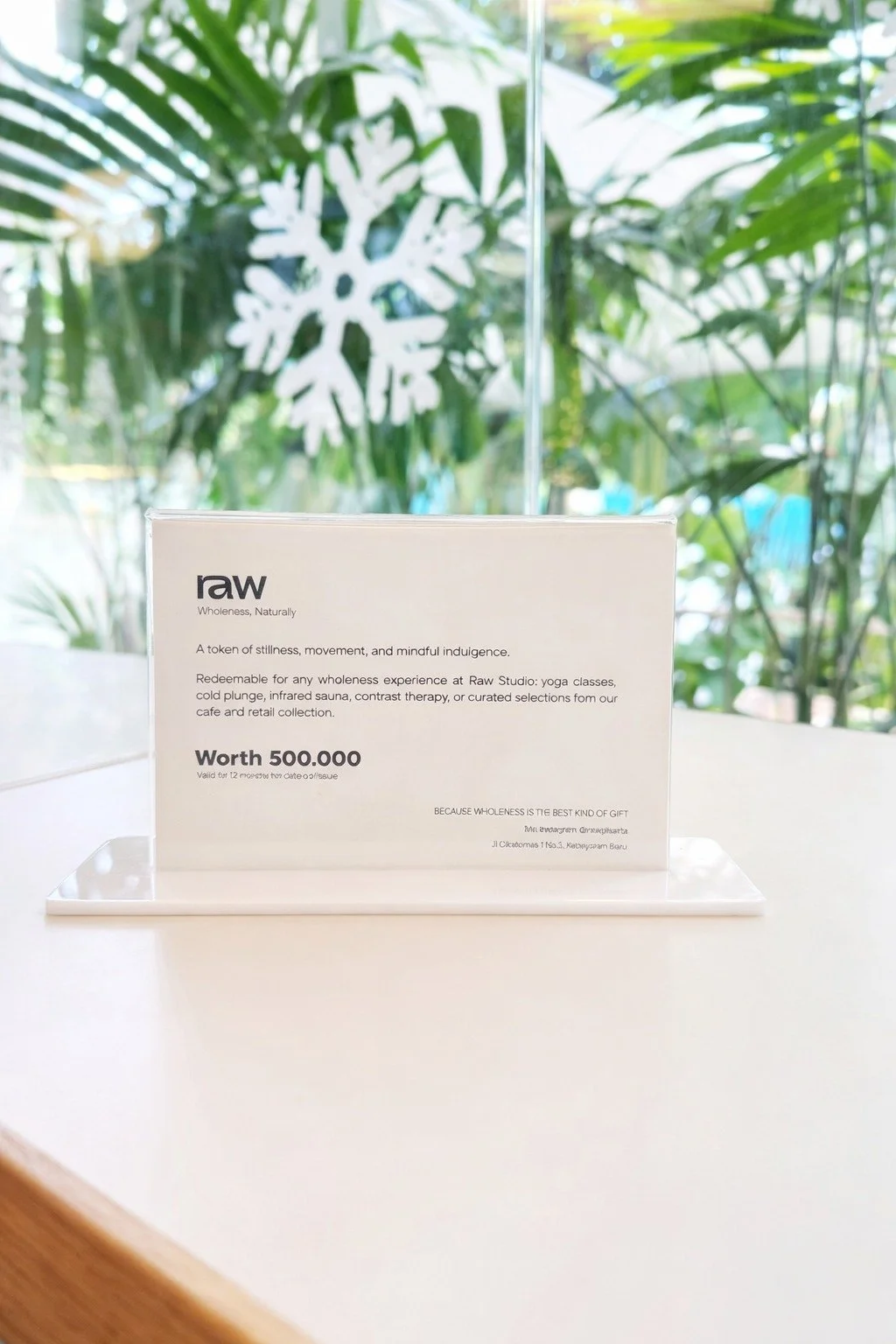 Raw Wholeness Gift Card
