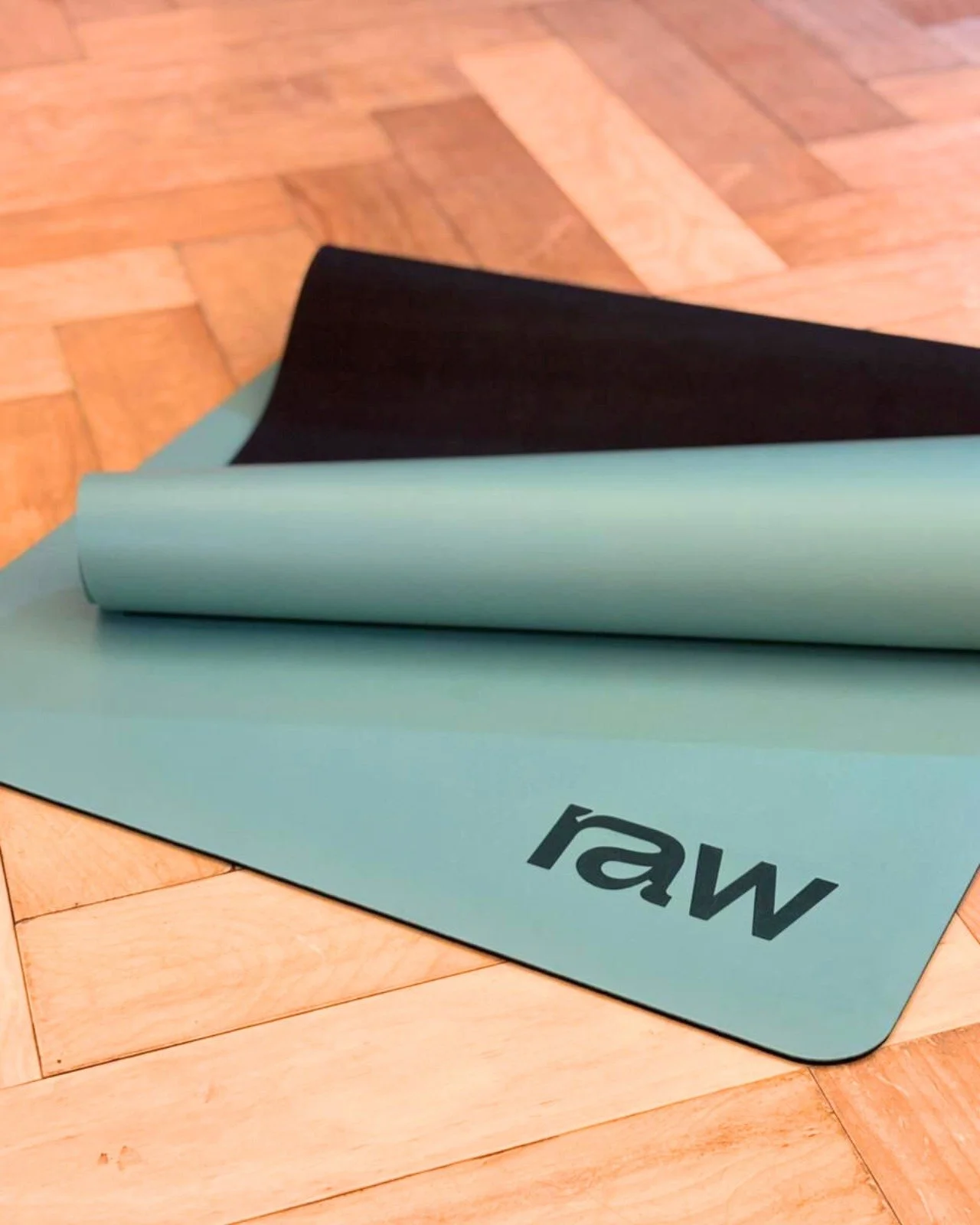 Teal Raw Yoga Mat..jpeg