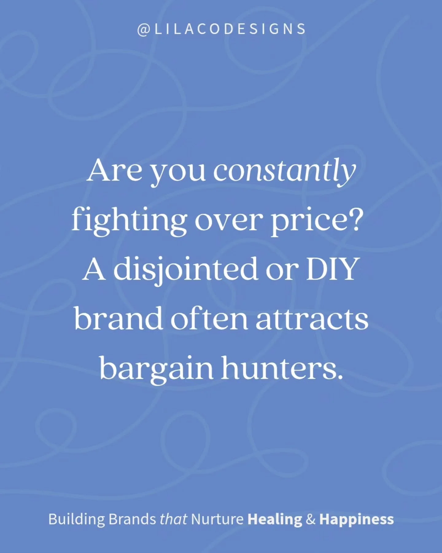 DIY Brand = Bargain Hunters

Intentional Brand = Premium Clients 🌱

Which clients are you ready to attract?

👉 Get Brand Clarity - APPLY for my Branf Growth Audit [link in bio]

#BrandIllustration #brandingforwellness
#wellnessbusiness #smalbusines
