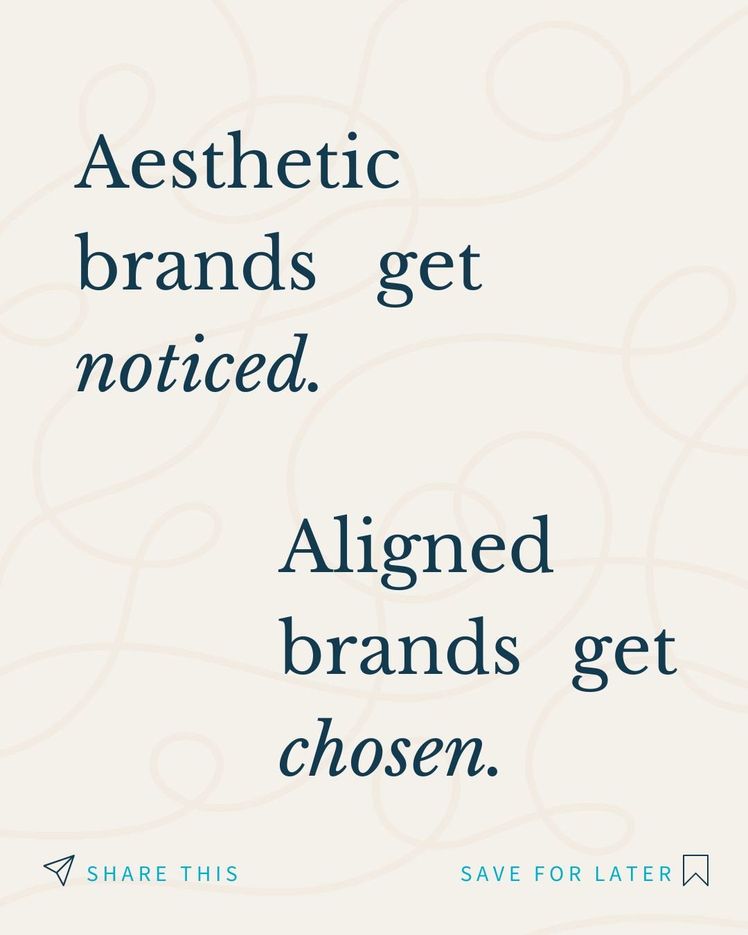Aesthetic brands get noticed. 👀
Aligned brands get chosen.✅

In health, wellness &amp; disability support, branding isn&rsquo;t about trends.
It&rsquo;s about clarity, consistency, and trust.

When your visuals, message, and purpose align, the right