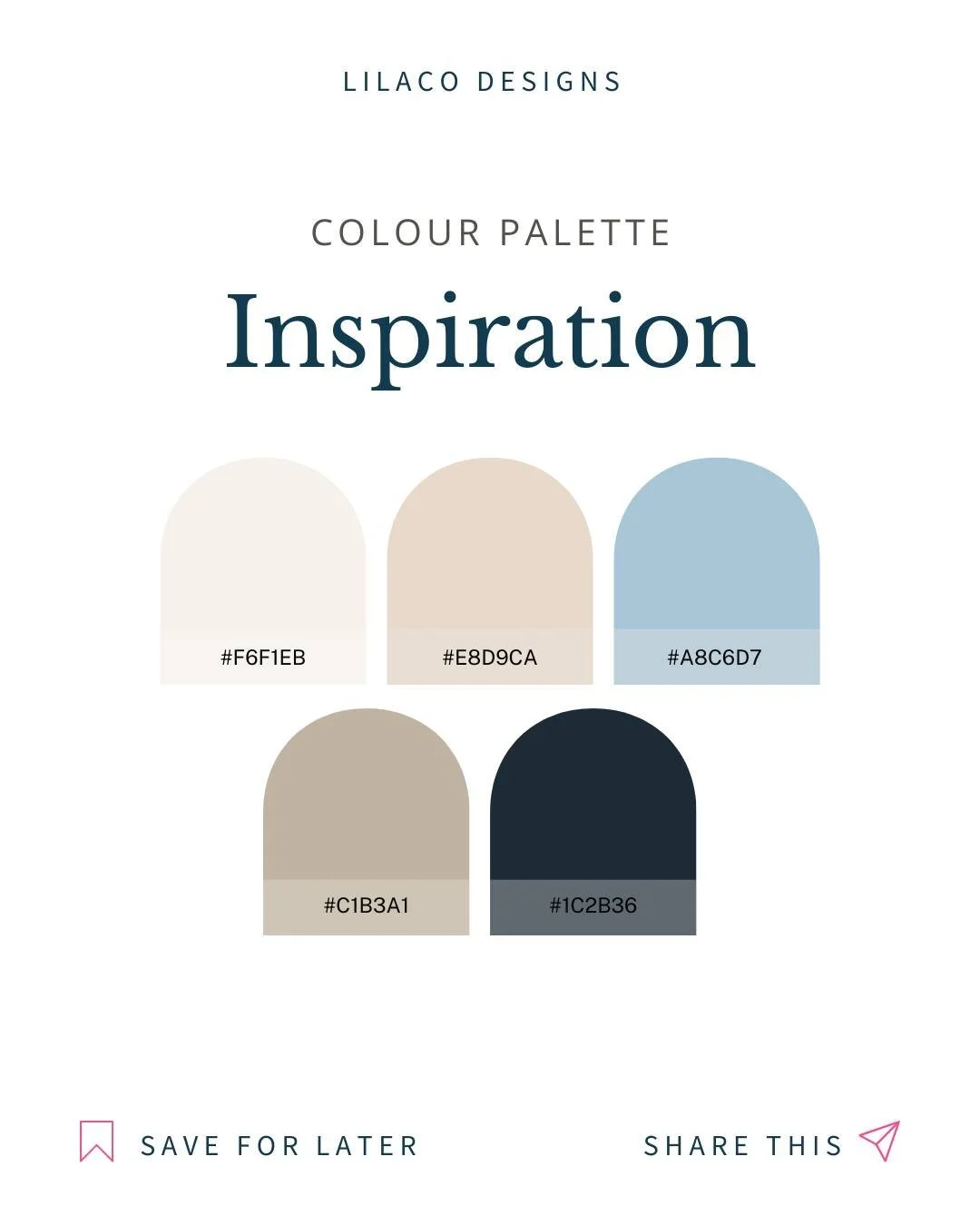 🌊 Coastal Serenity for your brand, calm, confident, and luxurious.

Create a brand that feels peaceful, professional, and approachable with a coastal-inspired palette.

Here&rsquo;s a palette that evokes serenity and trust:
✨ Soft Sand (#E8D9CA) &nd