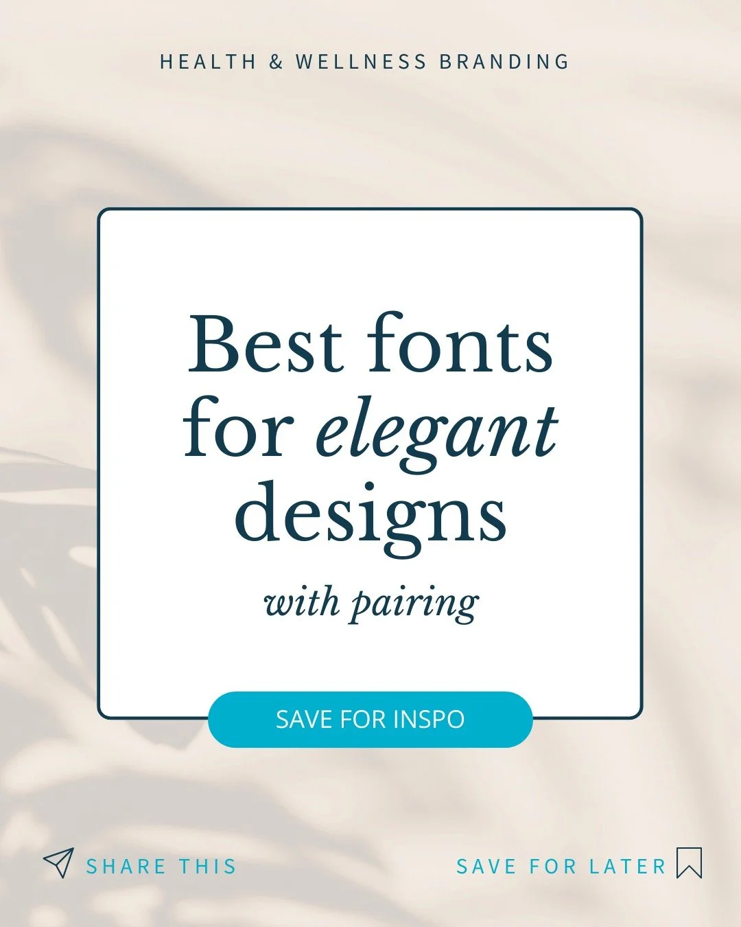 Fonts can make or break your brand ✨

Elegant fonts instantly communicate trust, sophistication, and professionalism. 

The right pairing elevates your logo, website, and content, the wrong one throws off your entire aesthetic.

Here are 5 font elega