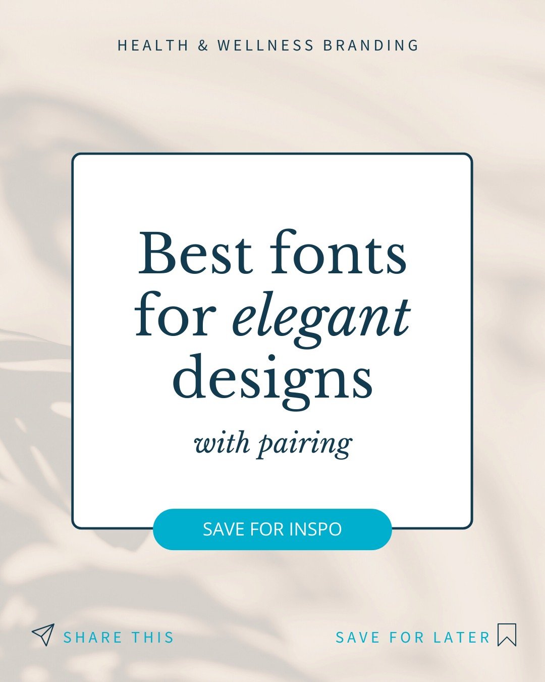 Fonts can make or break your brand ✨

Elegant fonts instantly communicate trust, sophistication, and professionalism. 

The right pairing elevates your logo, website, and content, the wrong one throws off your entire aesthetic.

Here are 5 font elega
