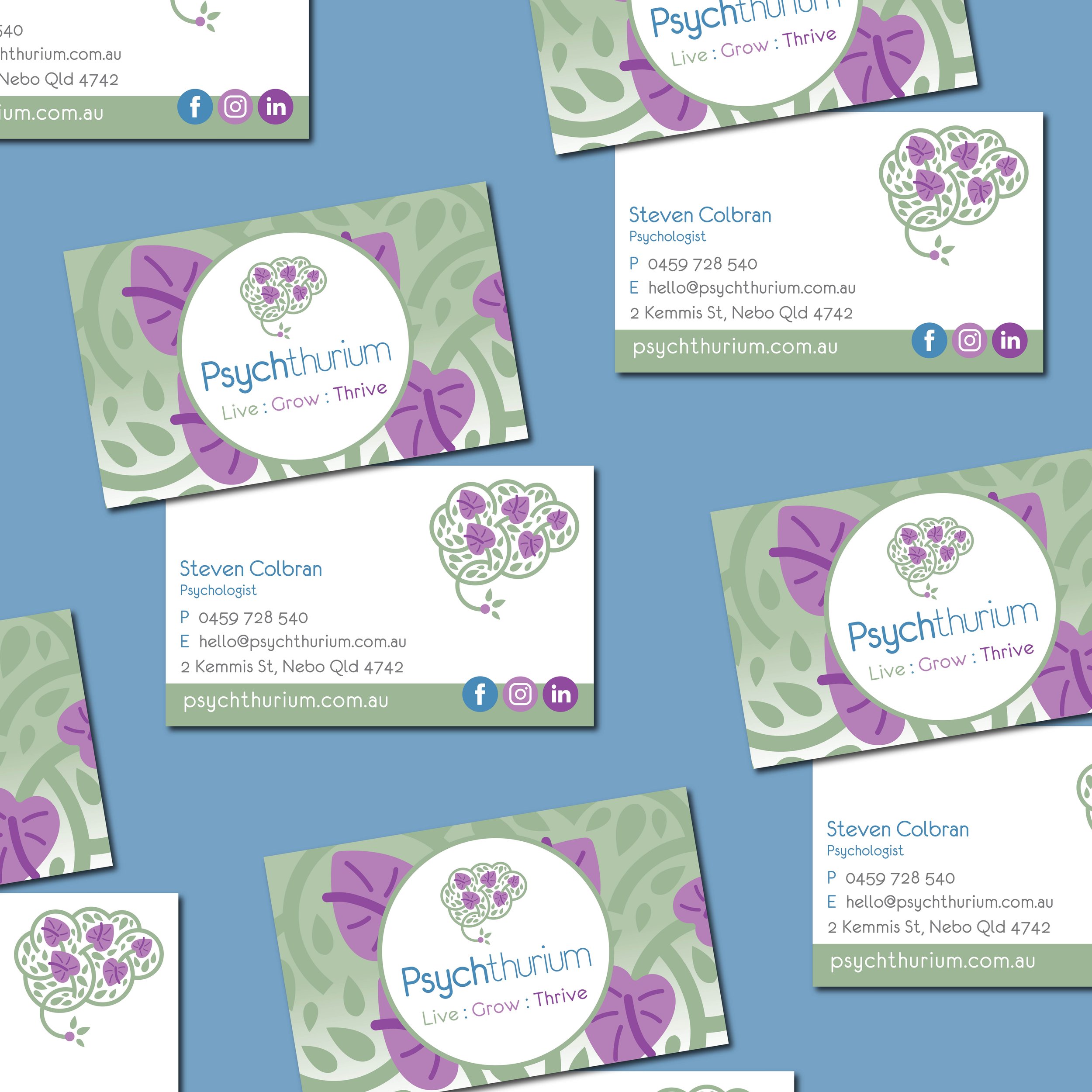 Pyschology Logo and Branding for Psythurium Psychology, Australia