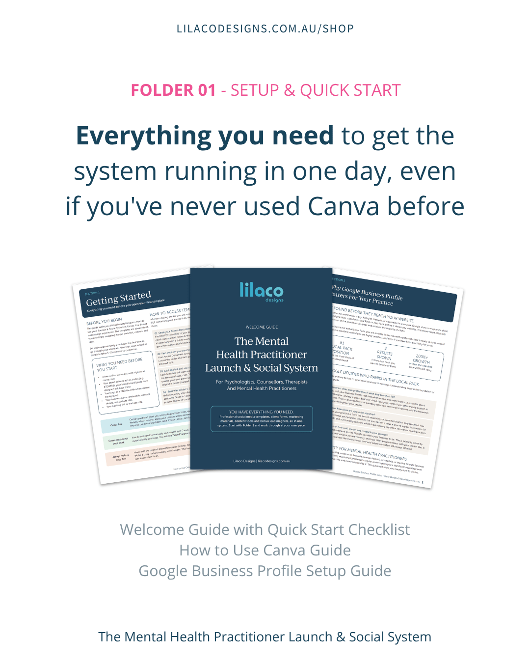 The Mental Health Launch & Social System, Folder 1 Setup & Quick Start