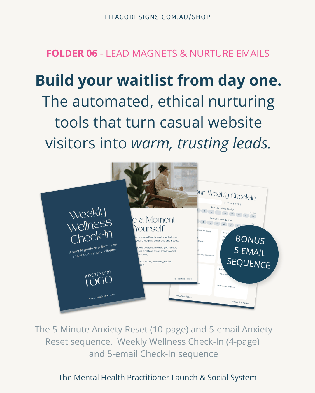 The Mental Health Launch & Social System, Folder 6 Lead Magnets