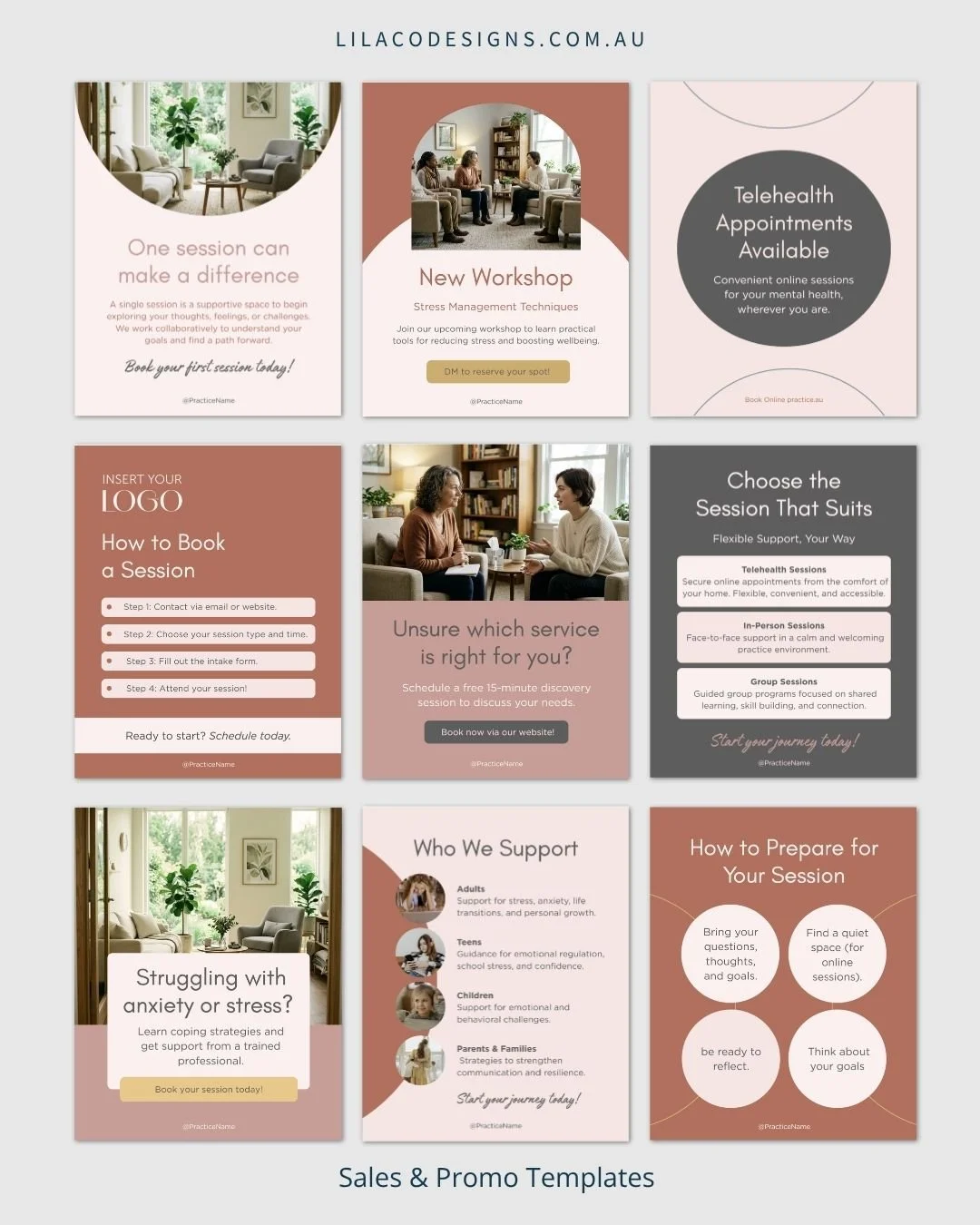 The Mental Health Launch & Social System for Therapists, Psycholgoists & Counsellors in Australia - Lilaco Designs