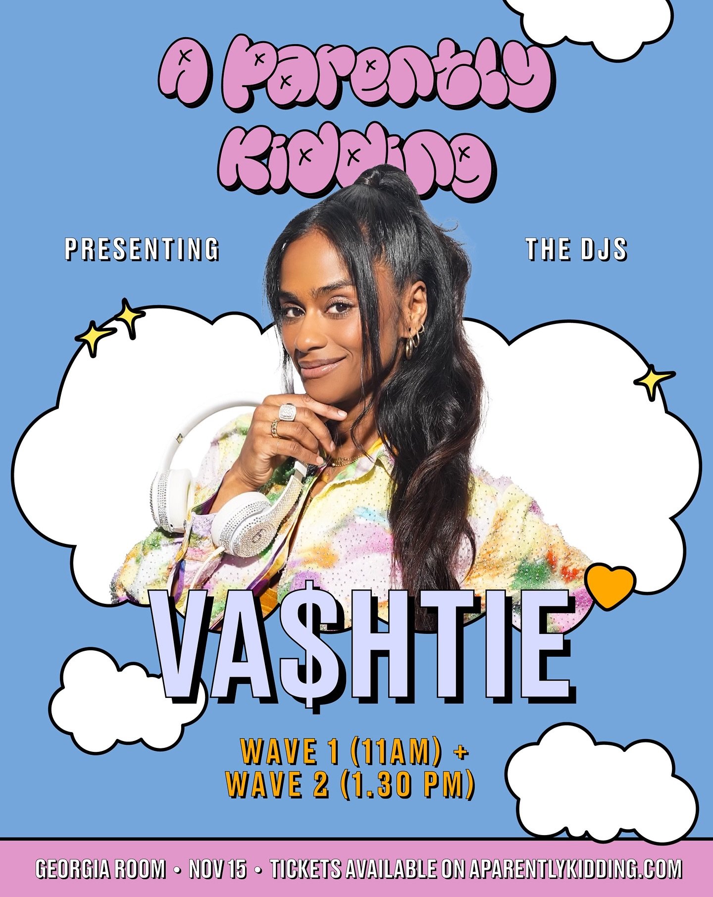 Get your tickets to WAVE 1 &amp; 2 to see our house DJ and Creator @Vashtie.

📆Saturday, November 15th
@georgiaroomnyc 

🎟️TICKET LINK IN BIO

⏰SELECT PREFERRED TIME FRAME:
WAVE 1: @youngwavyfox and @vashtie 
WAVE 2: @niks.nyc and @vashtie