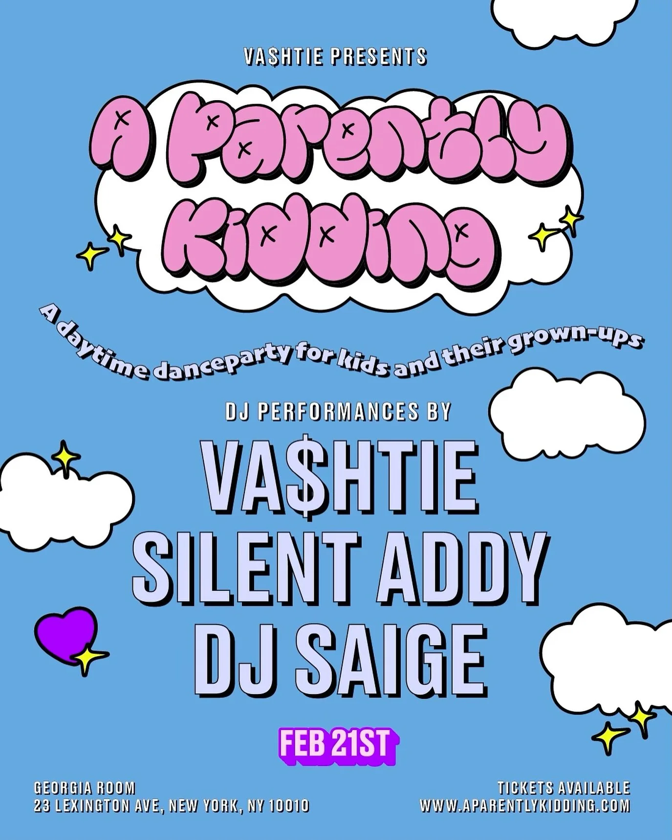Announcing another legendary lineup of world famous DJ&rsquo;s but also your favorite producers! @silentaddy &amp; @djsaige 😱. You and your littles will not want to miss this! 

Early bird tickets are going FAST! 
TICKET LINK IN BIO. 

📅DATE &amp; 