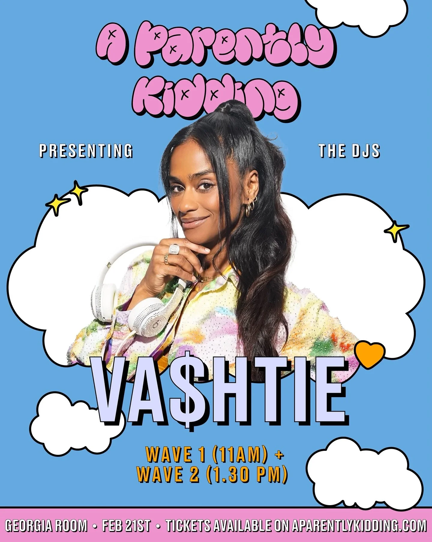 See our creator and house DJ @vashtie at WAVE 1 and WAVE 2! MORE TICKETS HAVE BEEN ADDED!