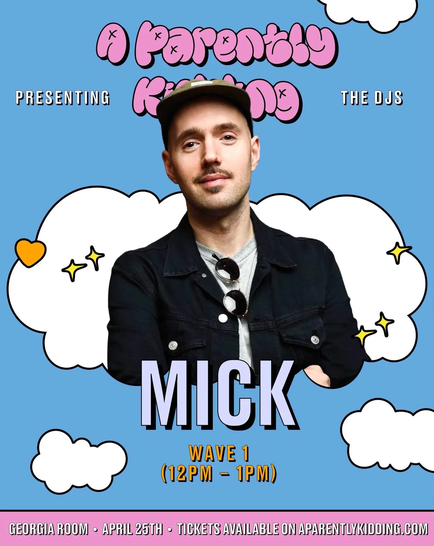 Come see our WAVE 1 DJ @mick on Saturday April 25th. Not only is he a legend in the game, he&rsquo;s also a dad! 

🎟️TICKET LINK IN BIO 🎟️