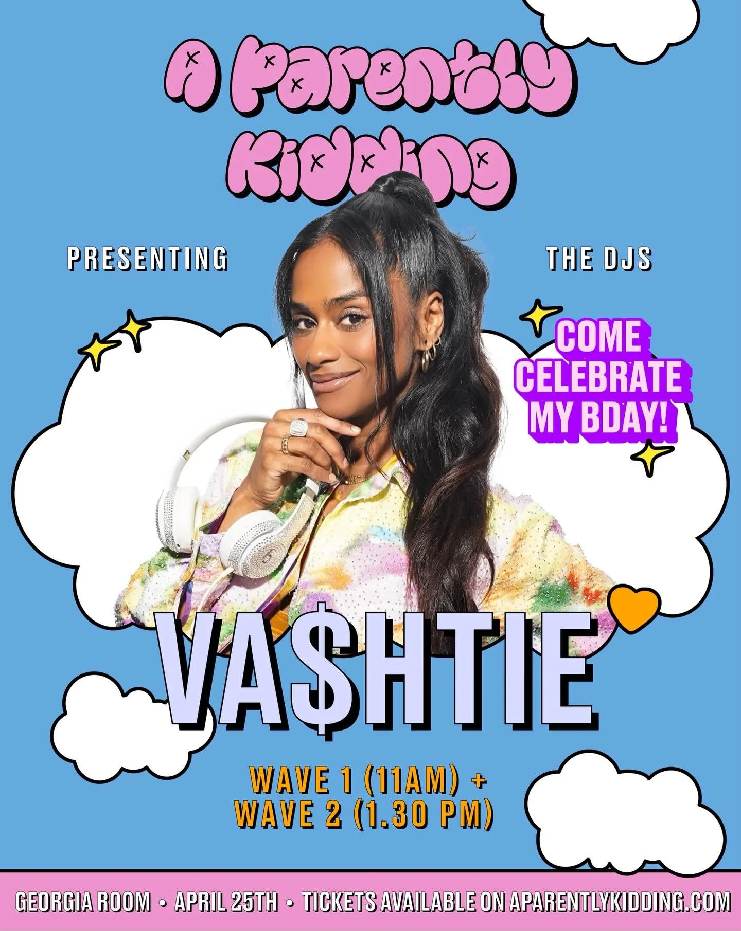 Come celebrate our founders @vashtie birthday at our next event April 25th! 🎟️TICKET LINK IN BIO