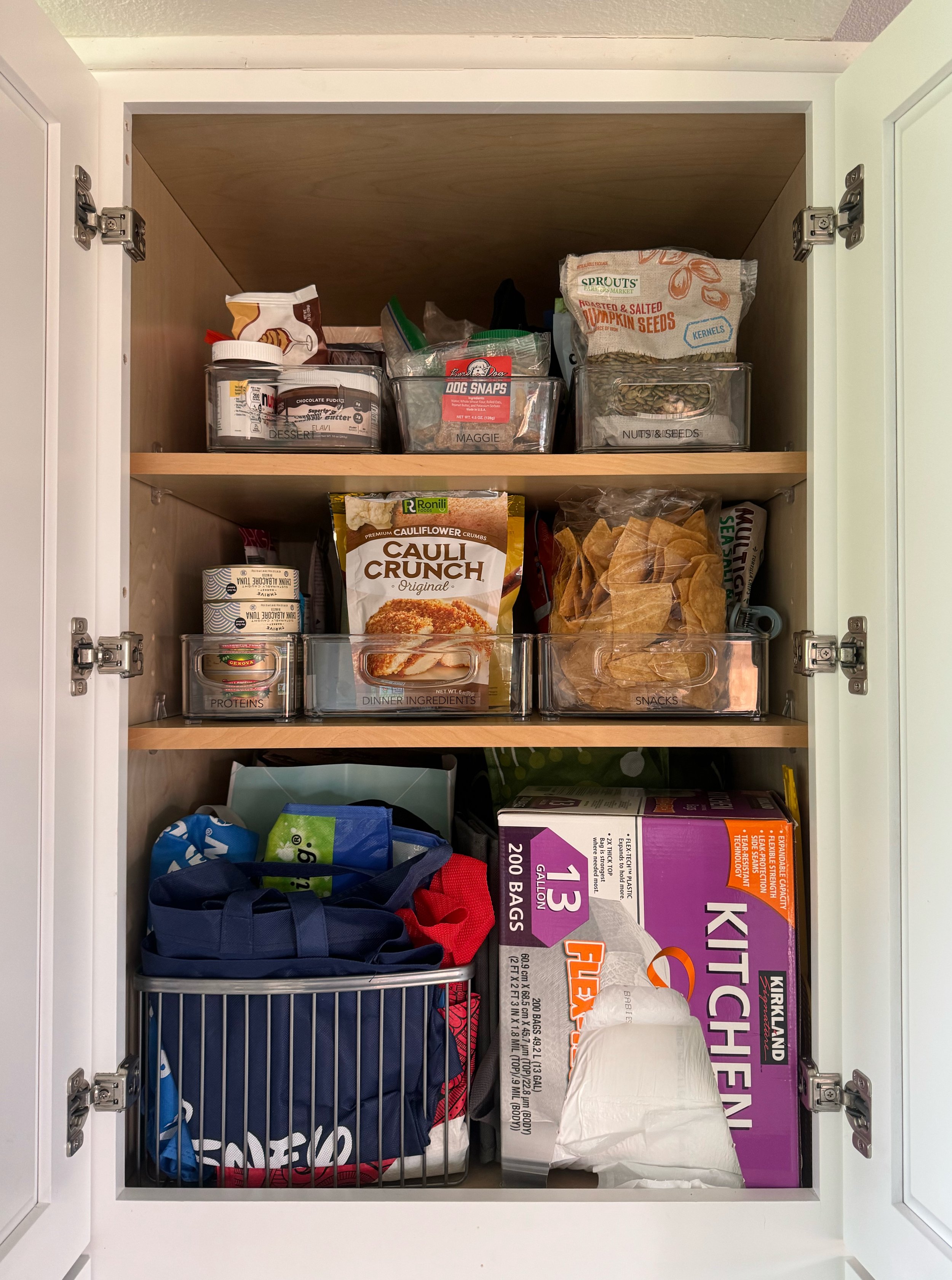 organized kitchen pantry