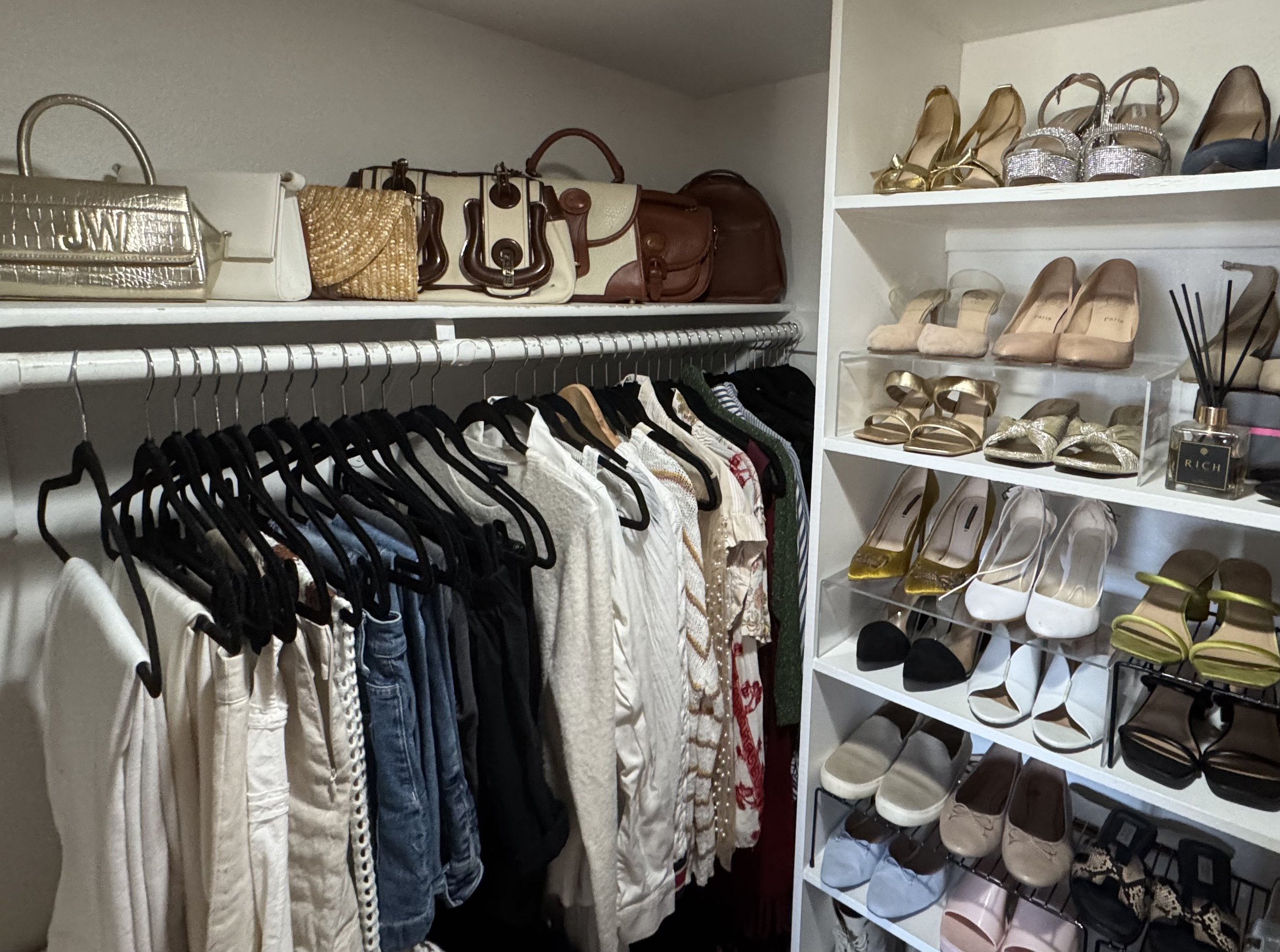 organized women's closet