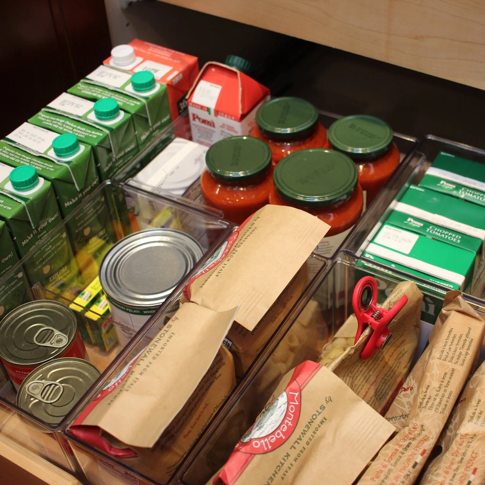 organized kitchen pantry drawer