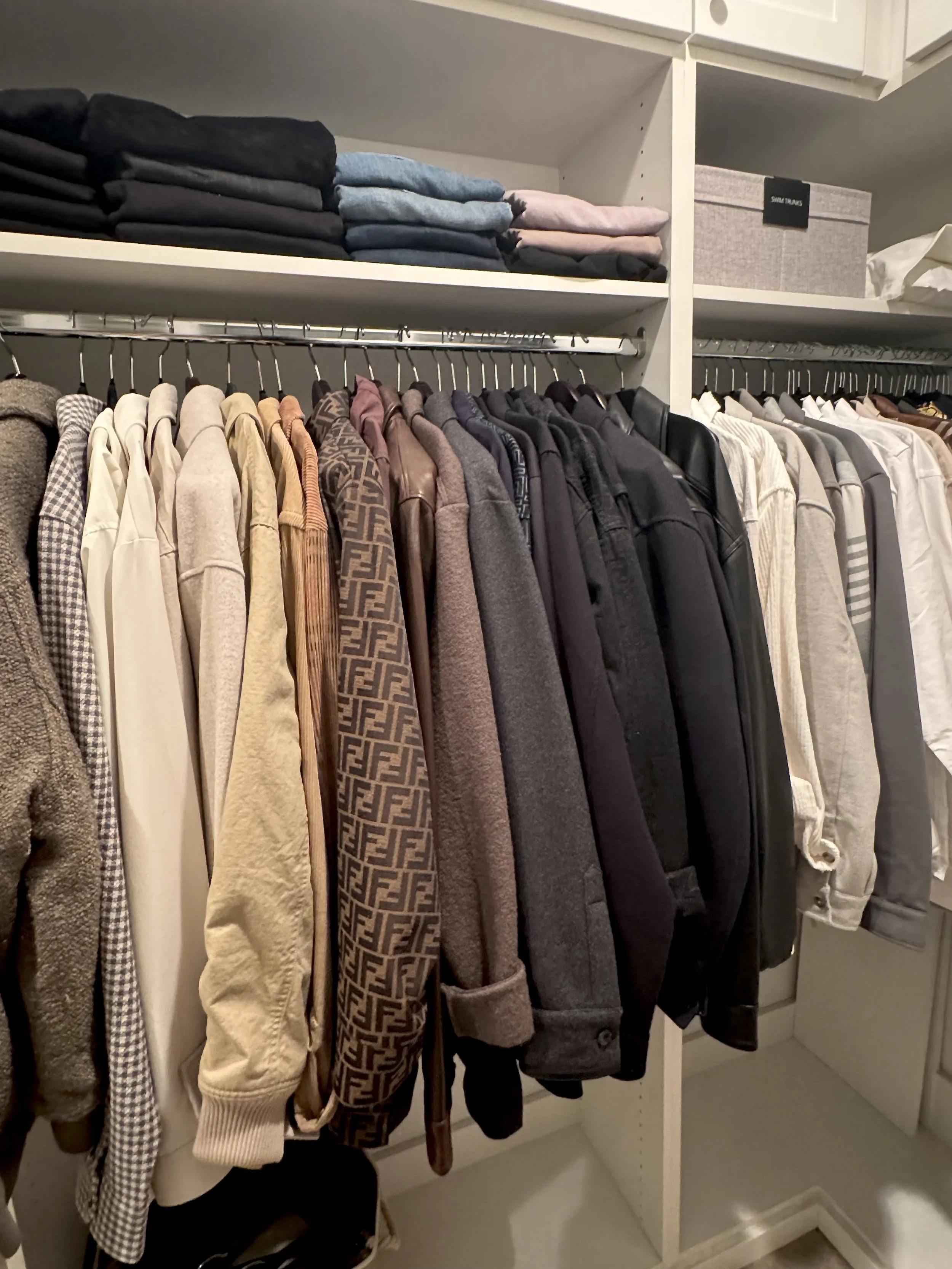 man's closet