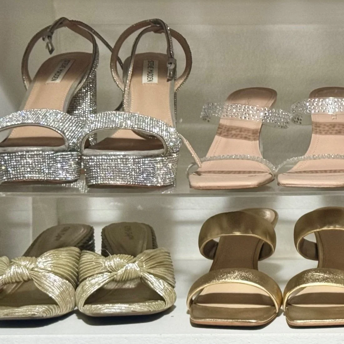 organized shoes closet