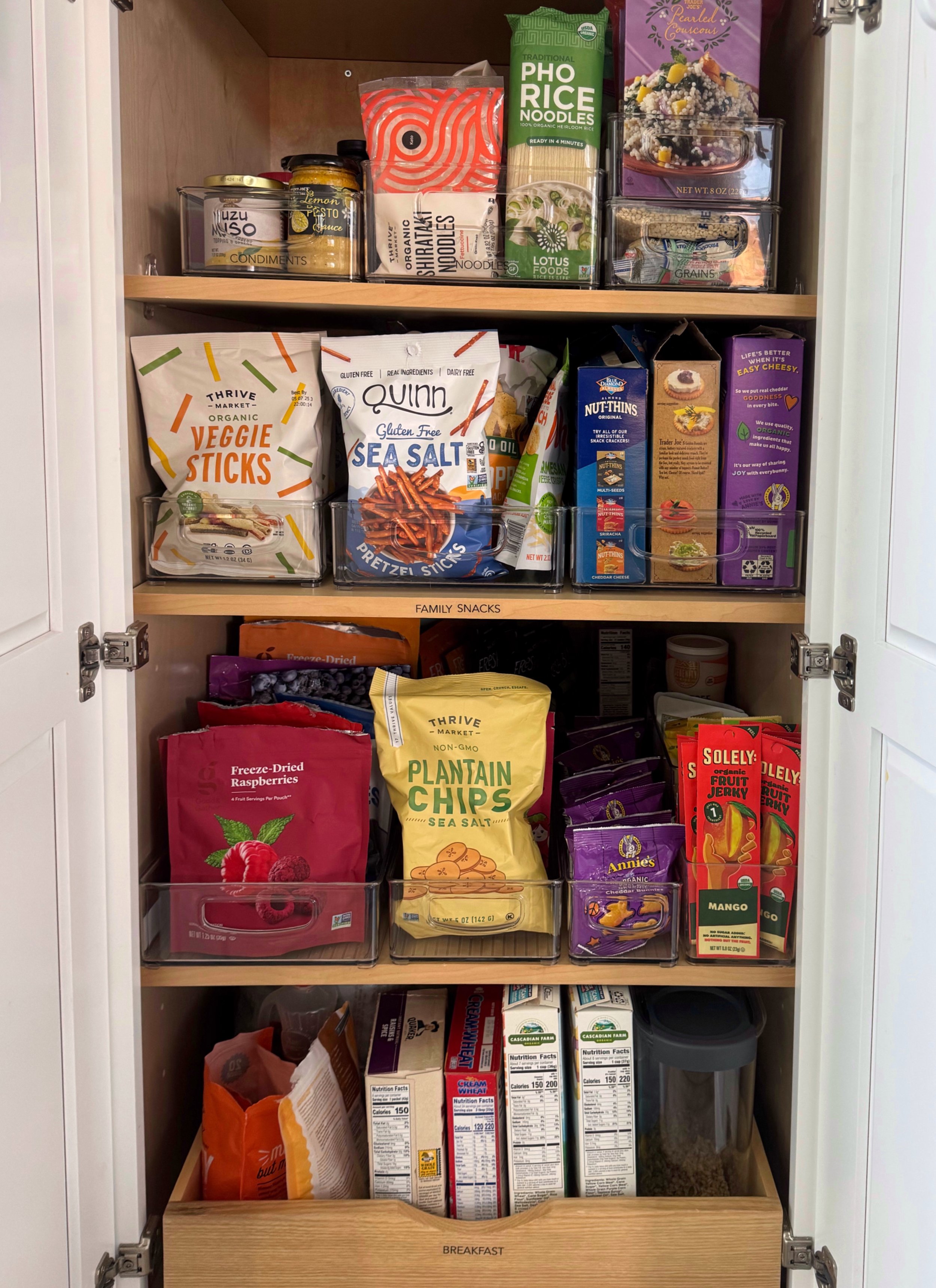organized kitchen pantry