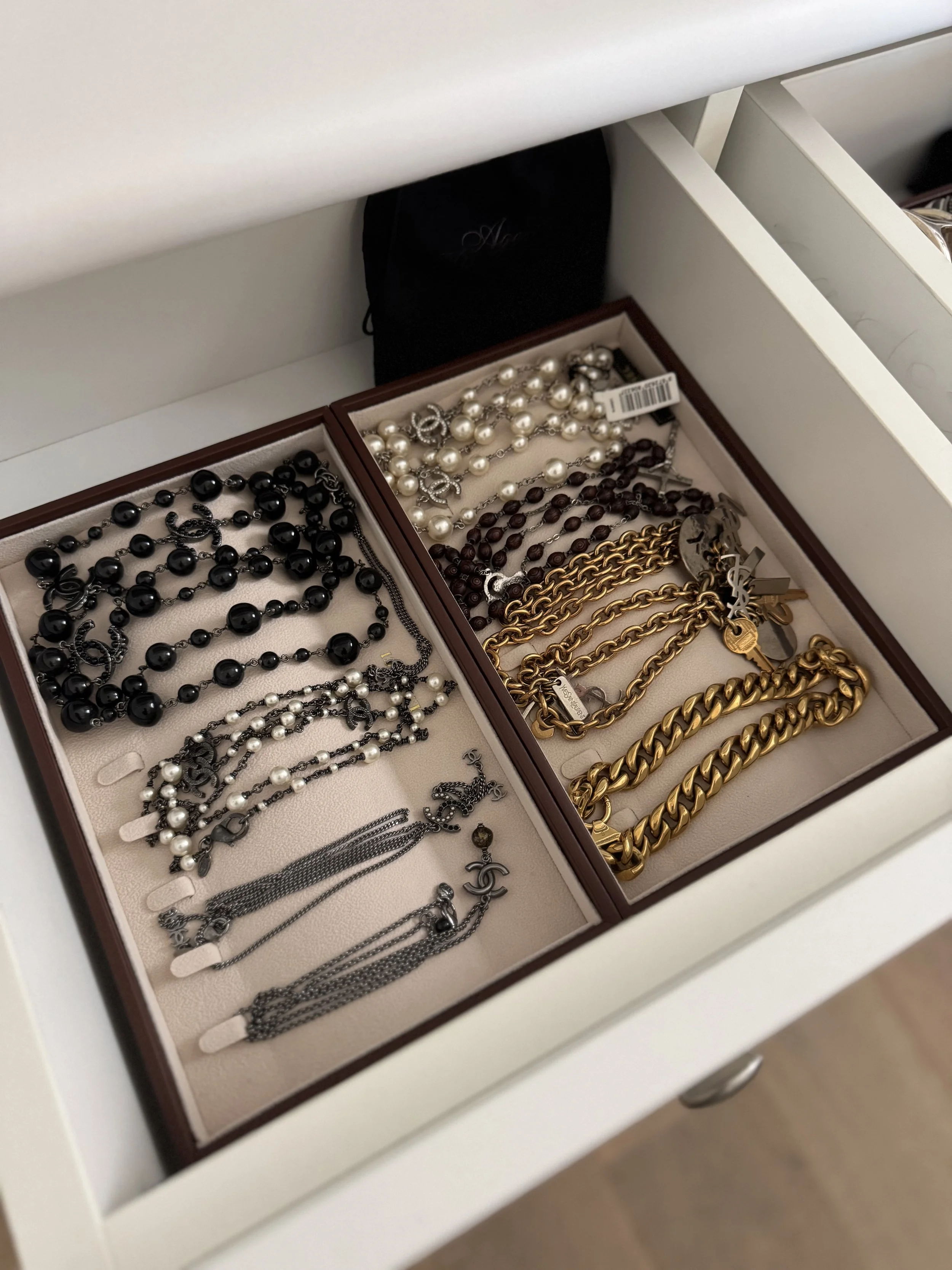Drawer of jewelry