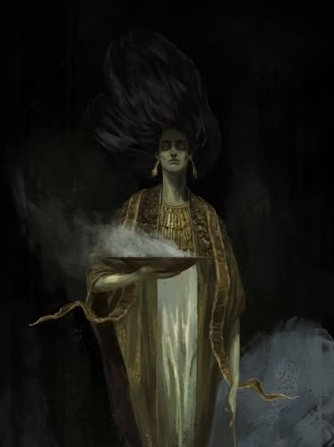 The High Priestess oil