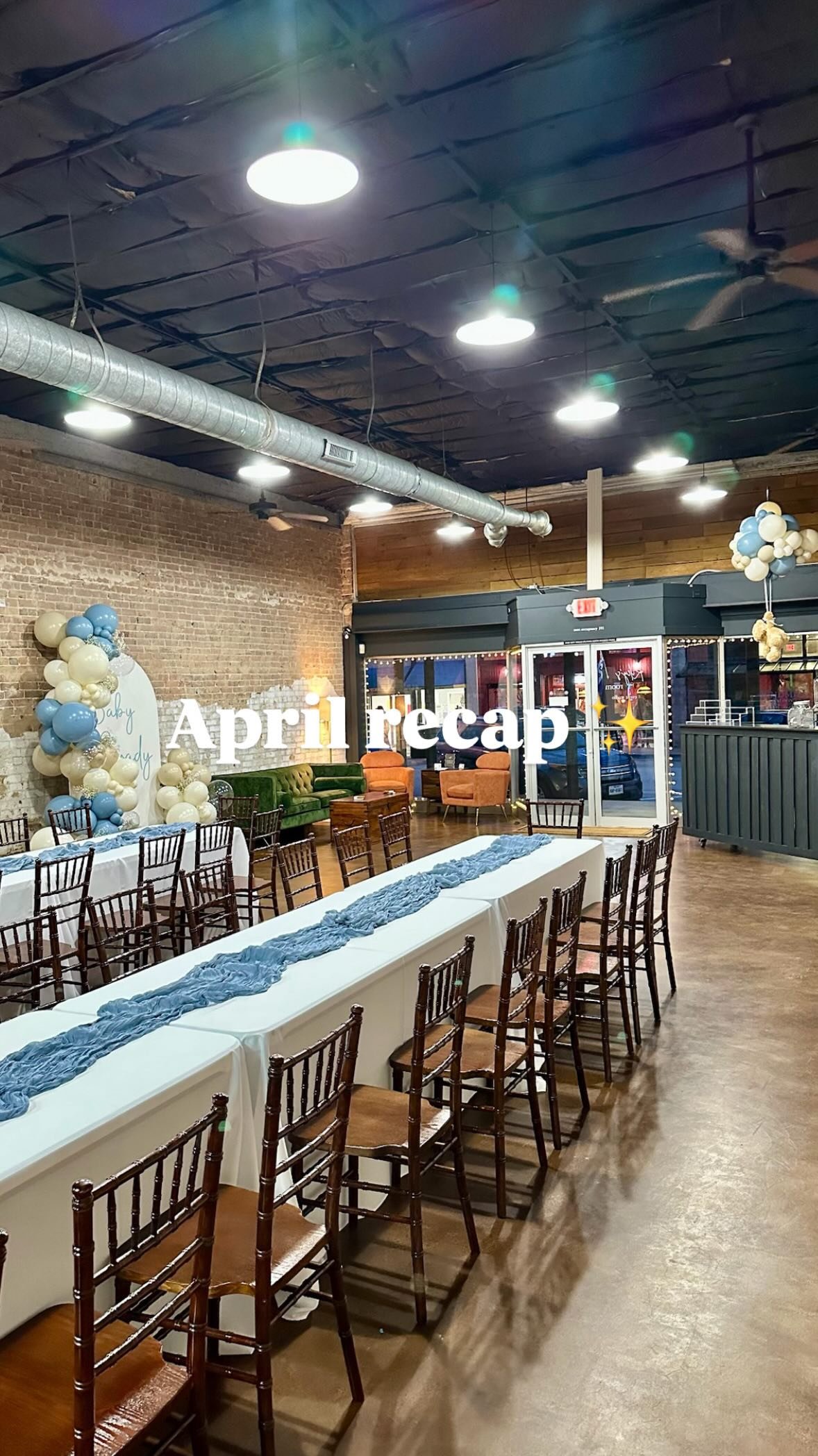 April recap ✨
We have one last weekend date available for the month of May (Sunday May 18th) book now to reserve your date!