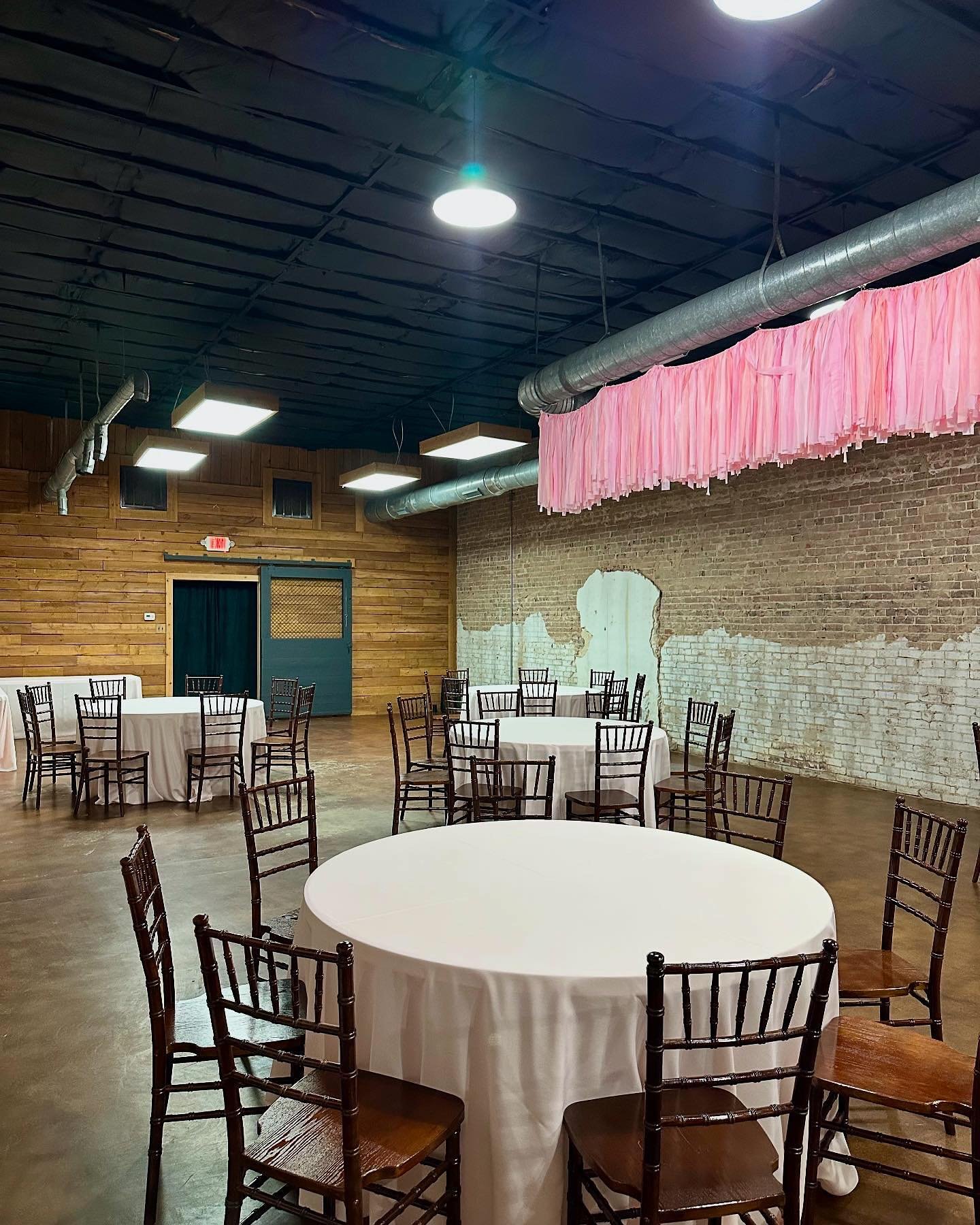 Bridal shower with blush linens and the cutest pop of fringe 💍