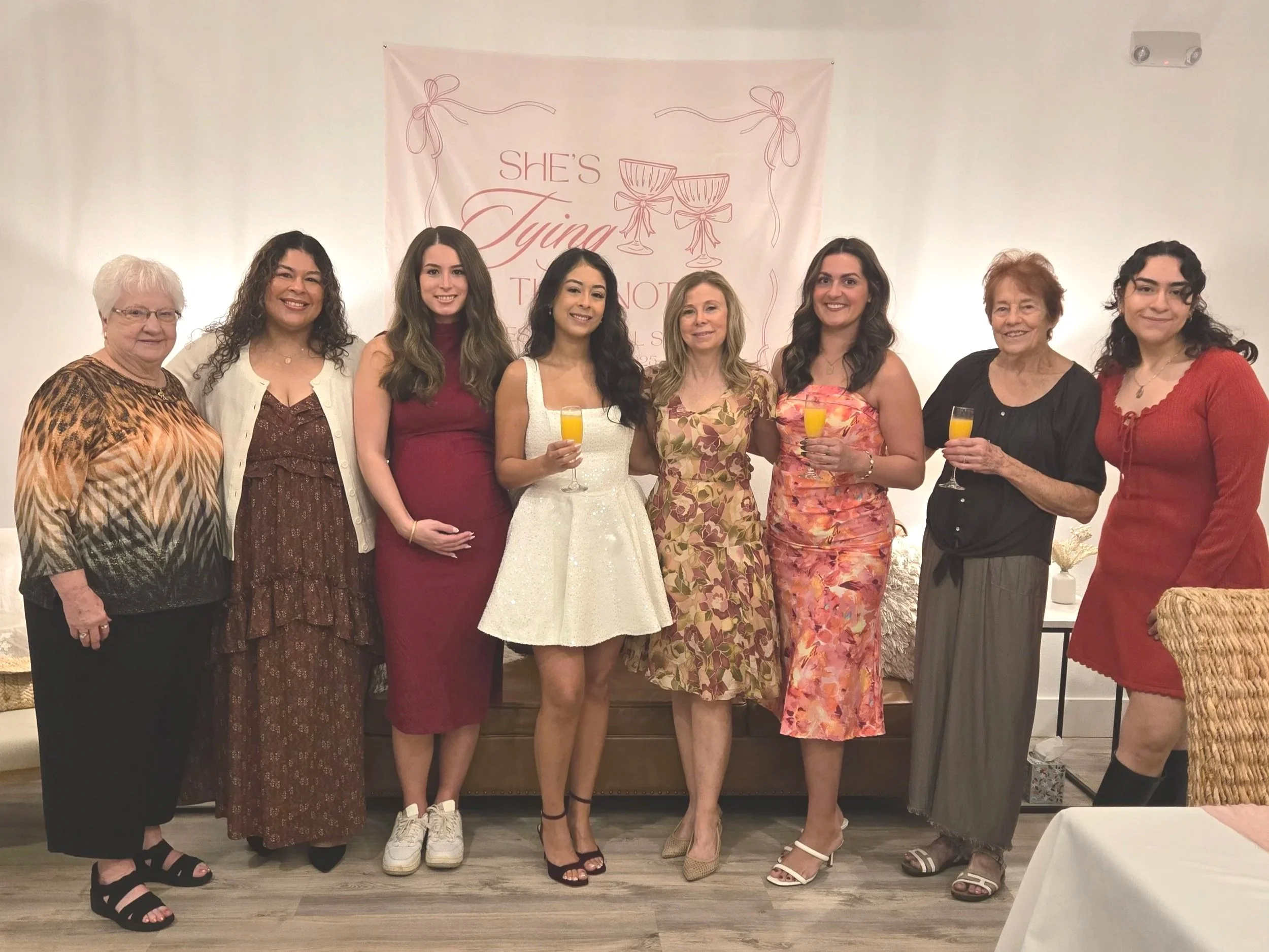 Bridal shower in Oasis Event Collective's Event Venue,. Sarasota FL, cozy intimate Venue for up to 40 people, small event venue in Pinecraft Village, close to Bradenton, Lakewood Ranch, Ellenton, Tampa FL