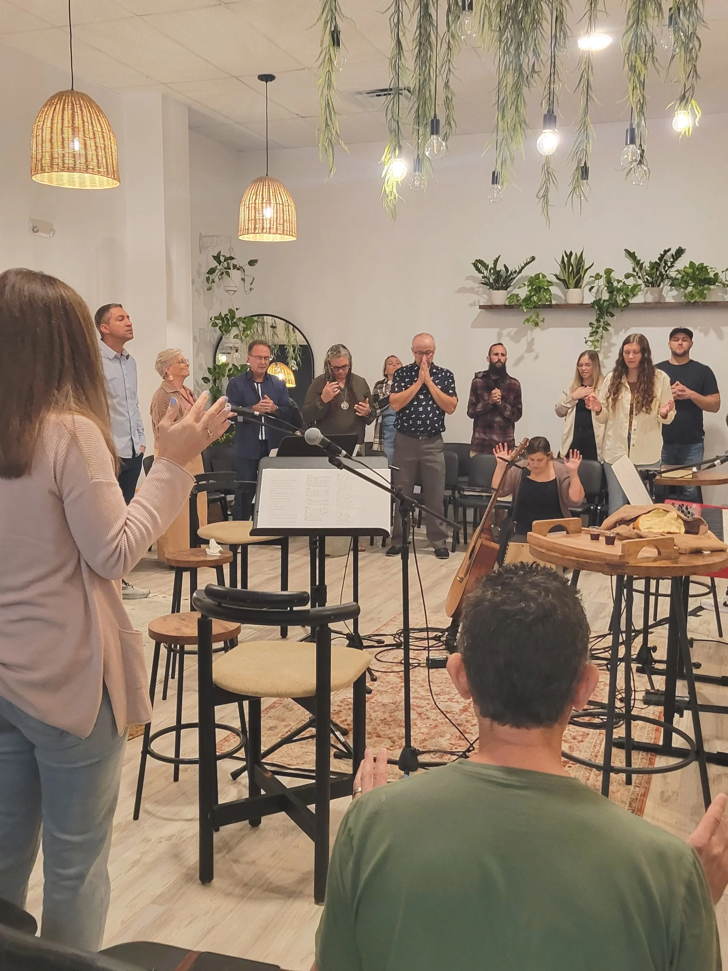 We host Worship Events in our venue at Oasis Collective in Sarasota, FL. A warm, inviting space to gather for praise and worship.