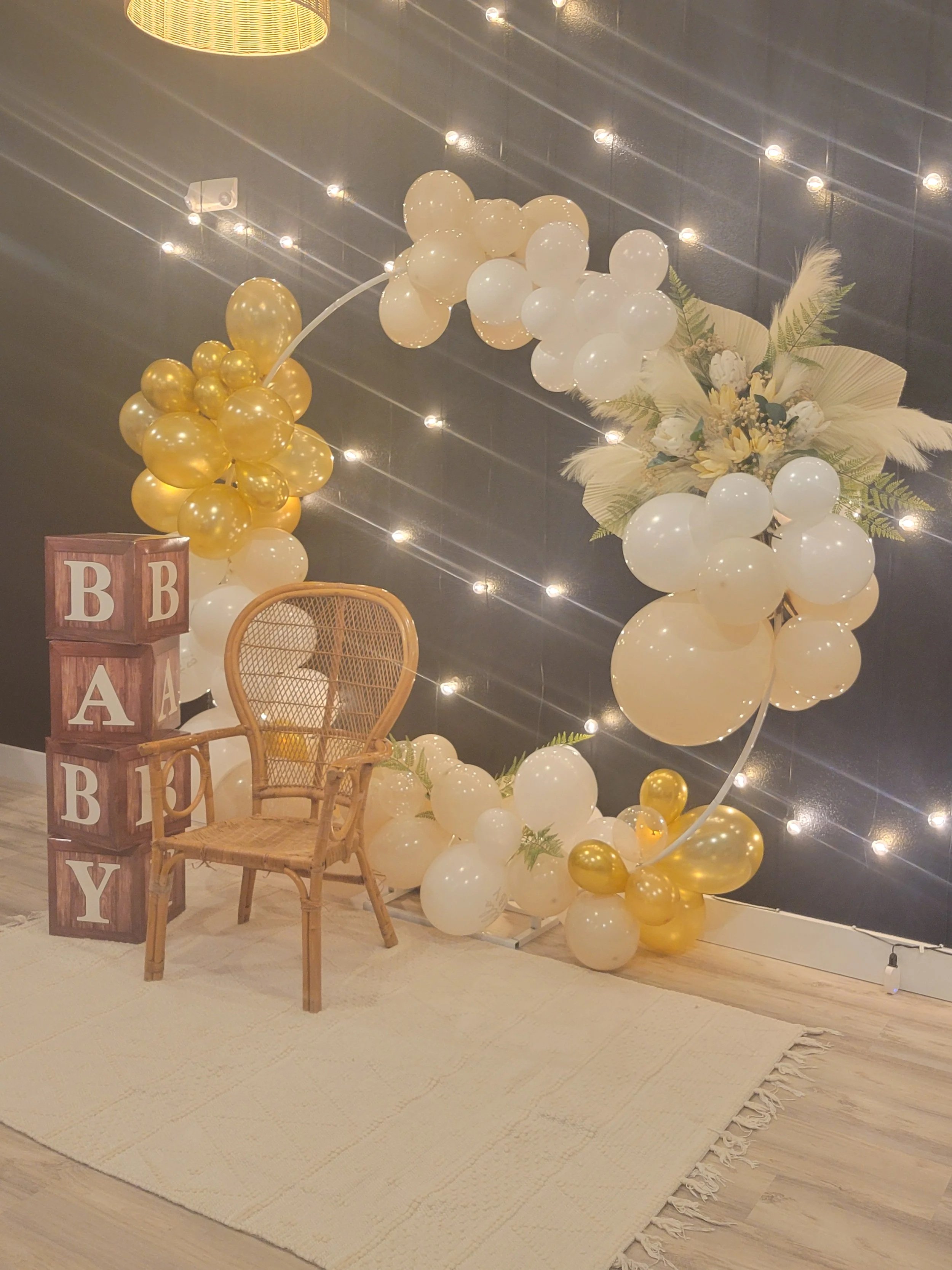 Baby Shower setup in our event space at Oasis Collective in Sarasota, FL