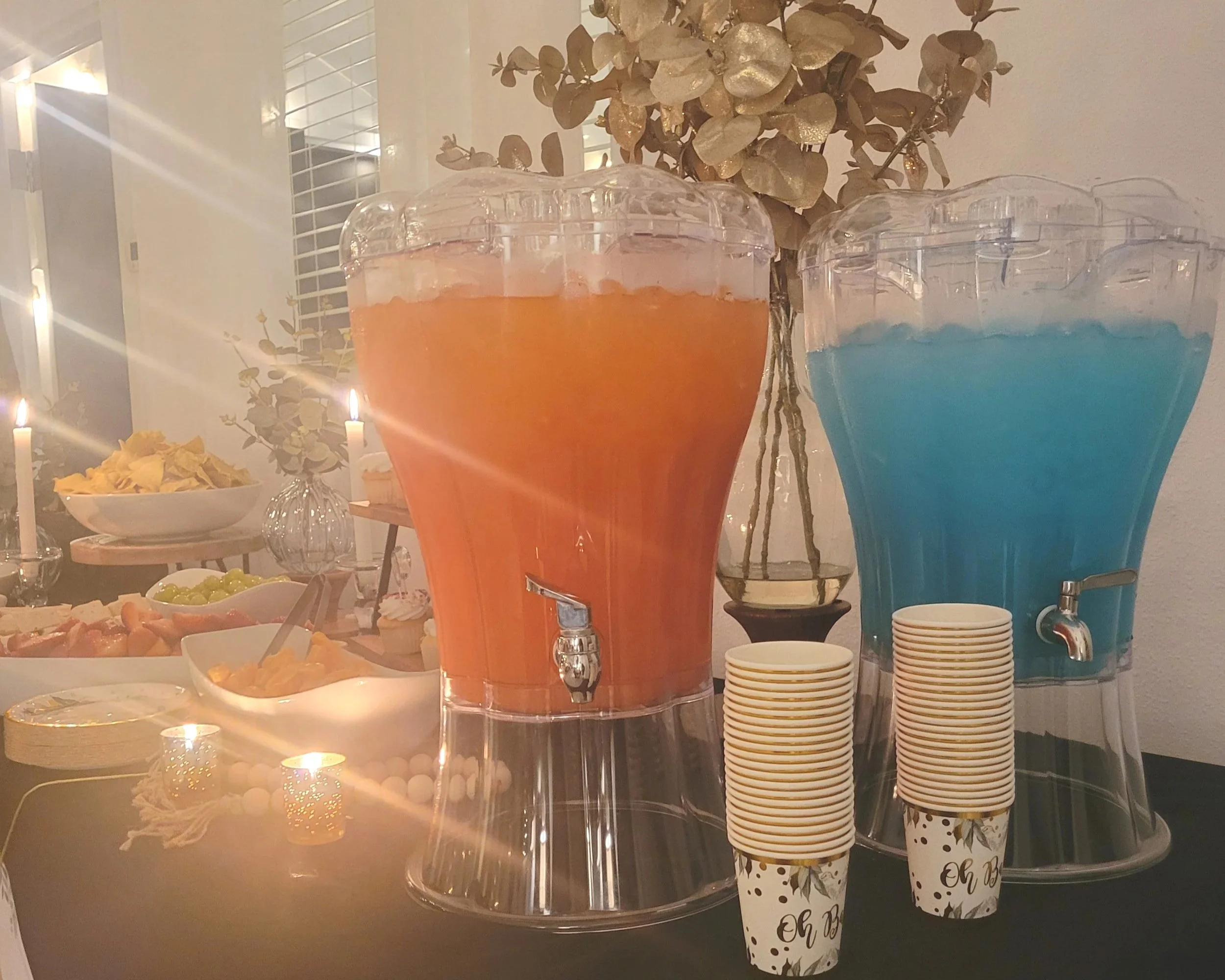 Boy or Girl??  Gender Reveal at Oasis Events Collective in Sarasota, FL. Great for Grad Party, Bridal Shower, Birthday Parties, Baby Showers