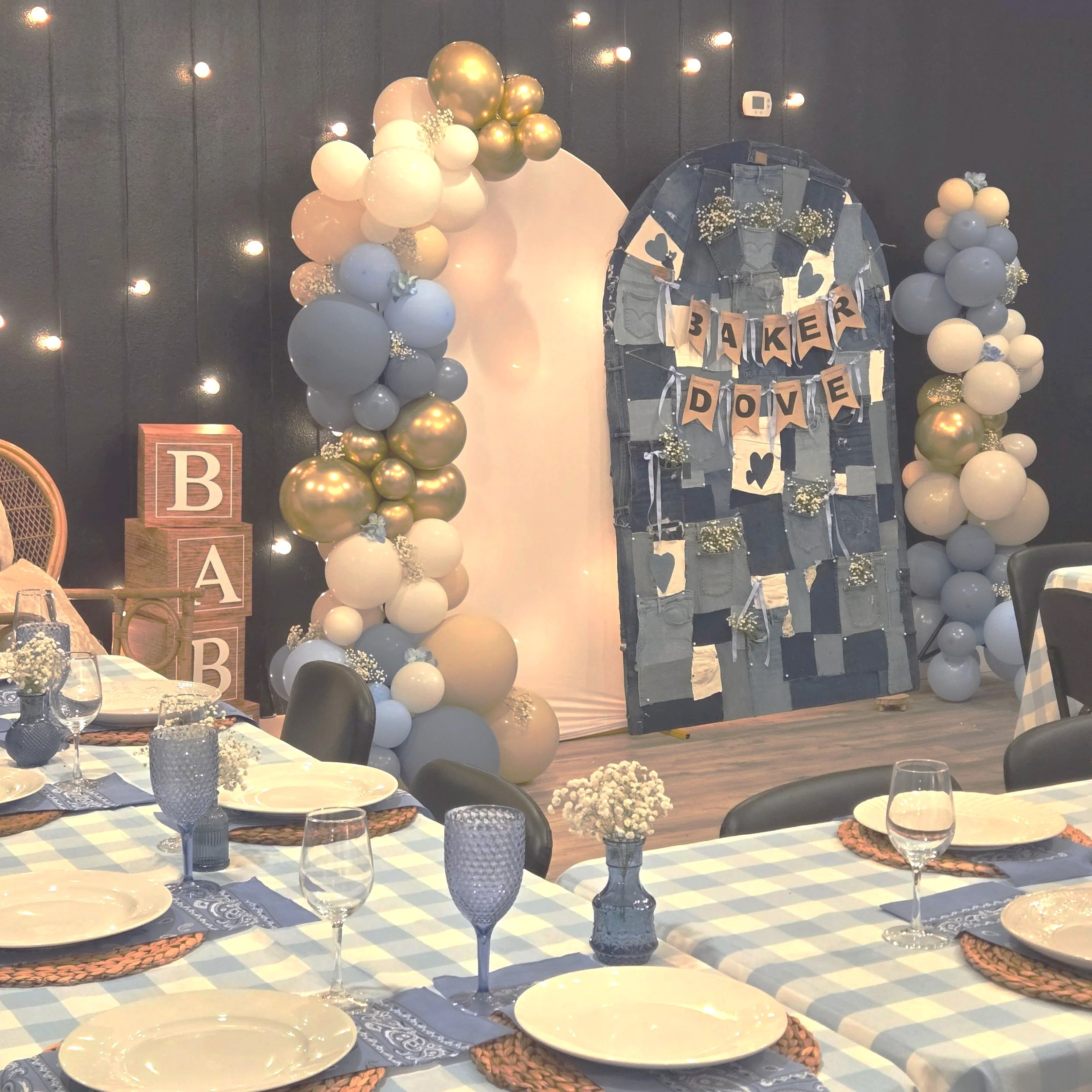 A baby shower at Oasis Events Collective in Sarasota Florida.  A family-owned event venue near Bradenton, Venice, Parrish and Lido Key.  Cozy, intimate space for baby showers, birthday parties, celebrations of life