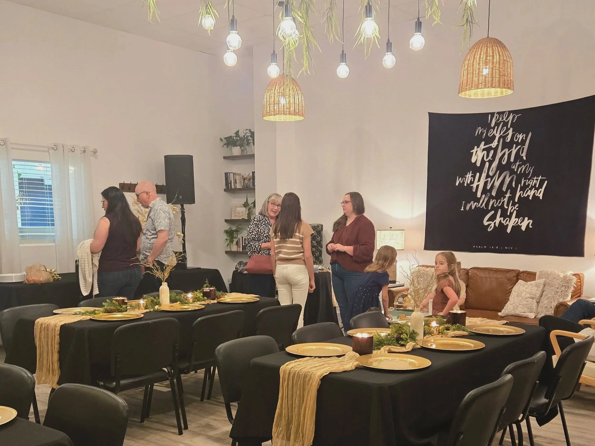 Shower at Oasis Events Collective in Sarasota FL. Cozy intimate venue, rental space for showers, birthday parties, corporate events, business meetings near Venice, Ellenton, Lakewood Ranch, Bradenton.