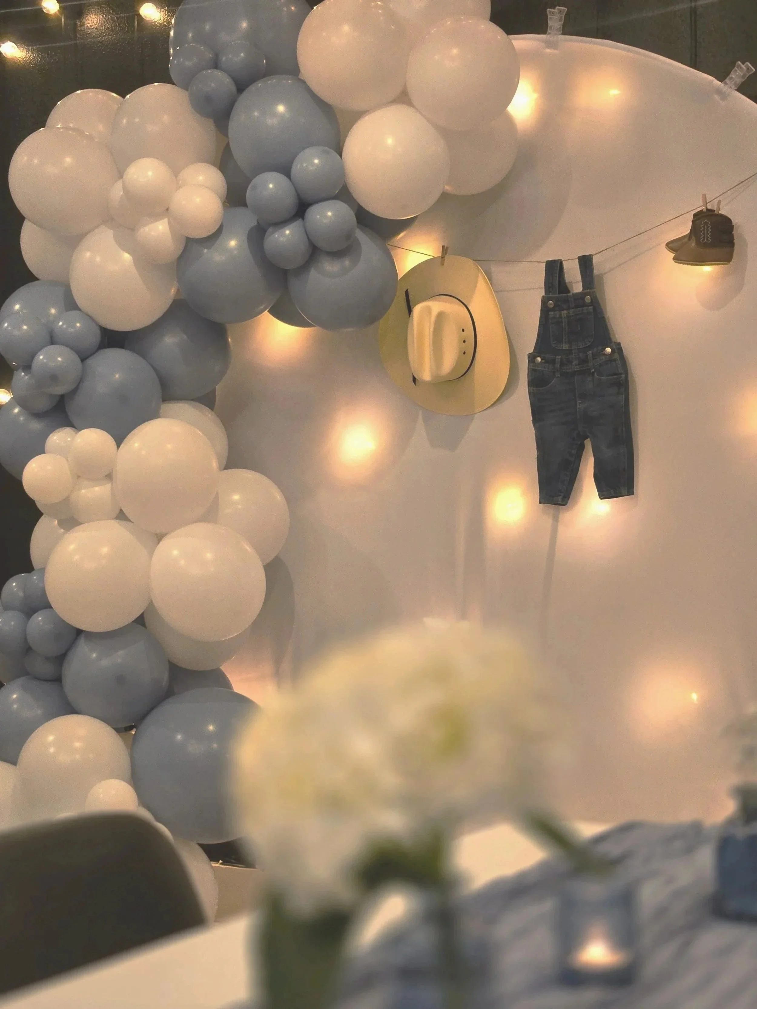 Elegant Baby Shower setup at Oasis Events Collective in Sarasota Florida.  A small event venue near Bradenton and Venice