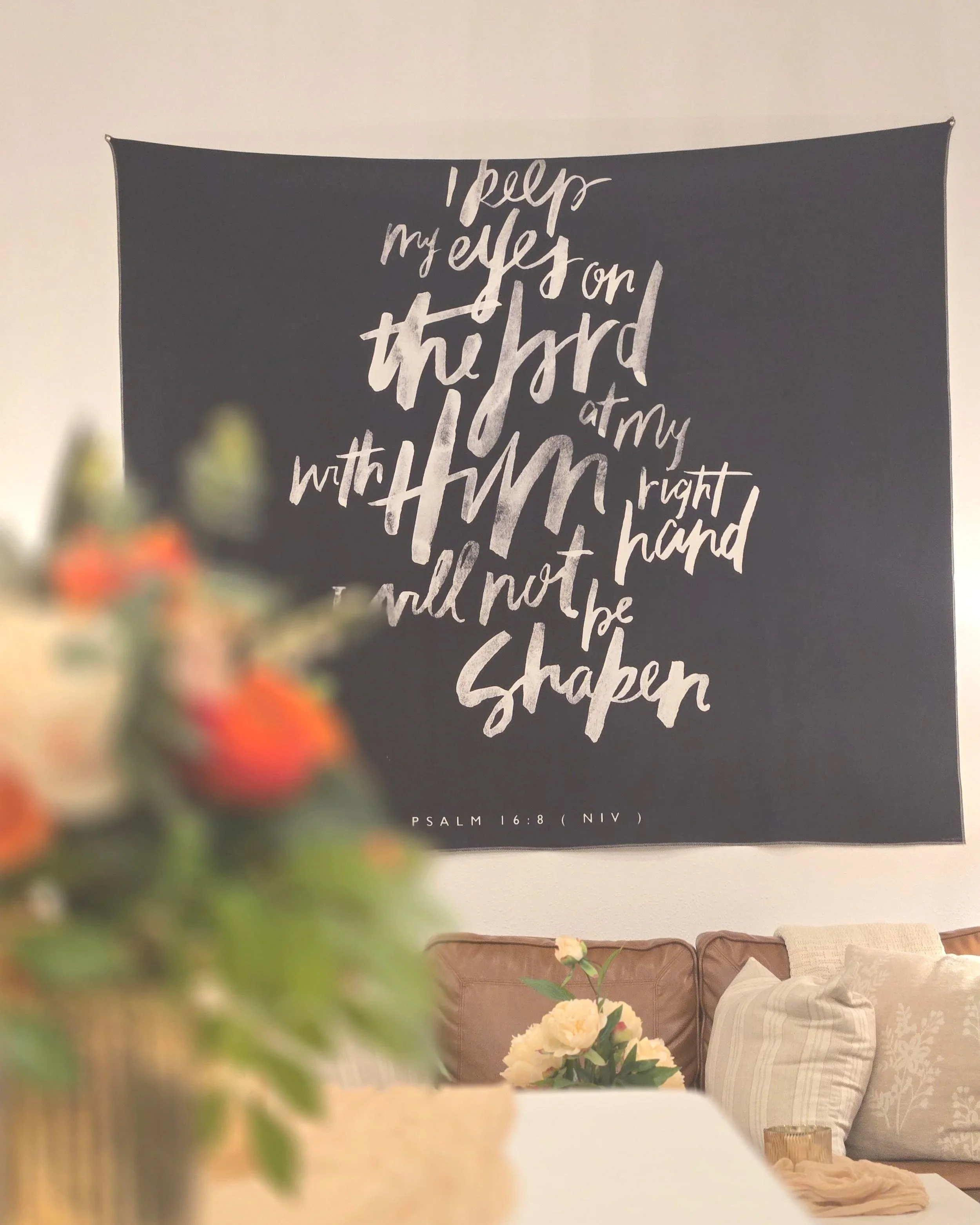 Bible Verse in Oasis Events Collective.  Cozy, intimate venue in Sarasota, FL  Bradenton, Venice, Myakka City, Lakewood Ranch