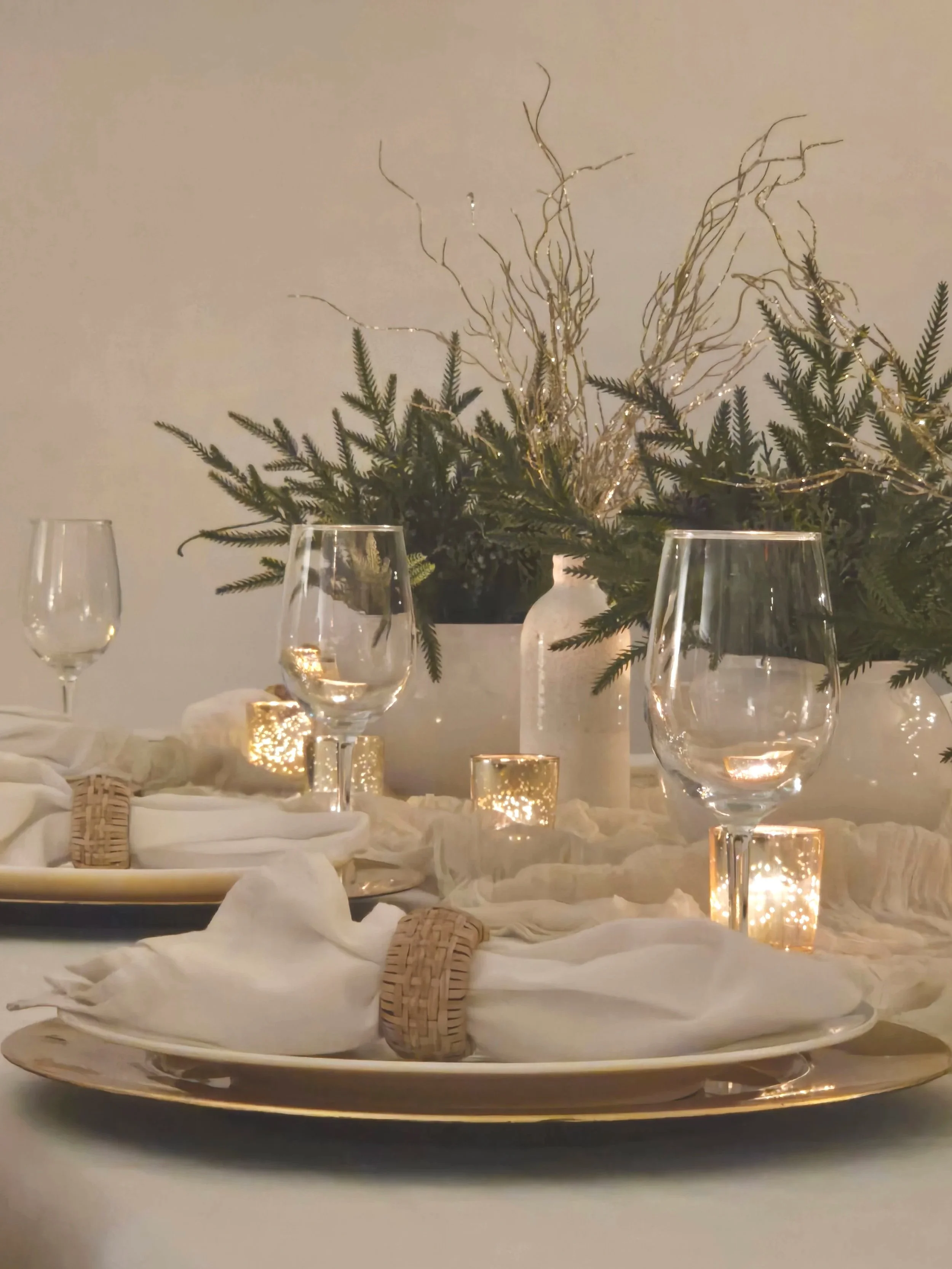 Table Setting at Oasis Events Collective in Sarasota FL.  Intimate, cozy venue in