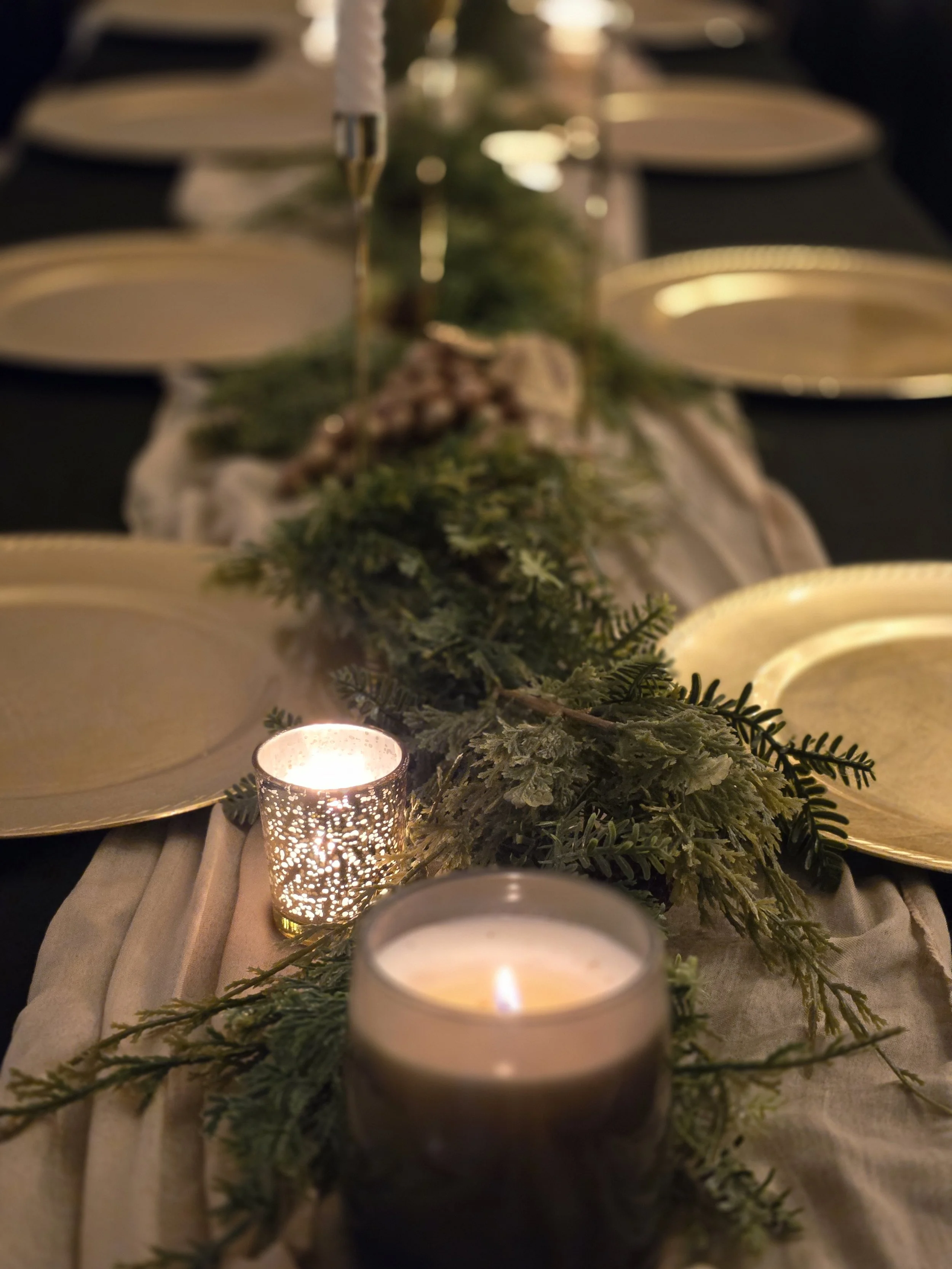 Table Scape At Oasis Events Collective in Sarasota FL.  Cozy, intimate event space for baby showers, bridal showers, business meetings, micro weddings, birthday parties. Near Ellenton, Bradenton, Venice, and Lakewood Ranch FL