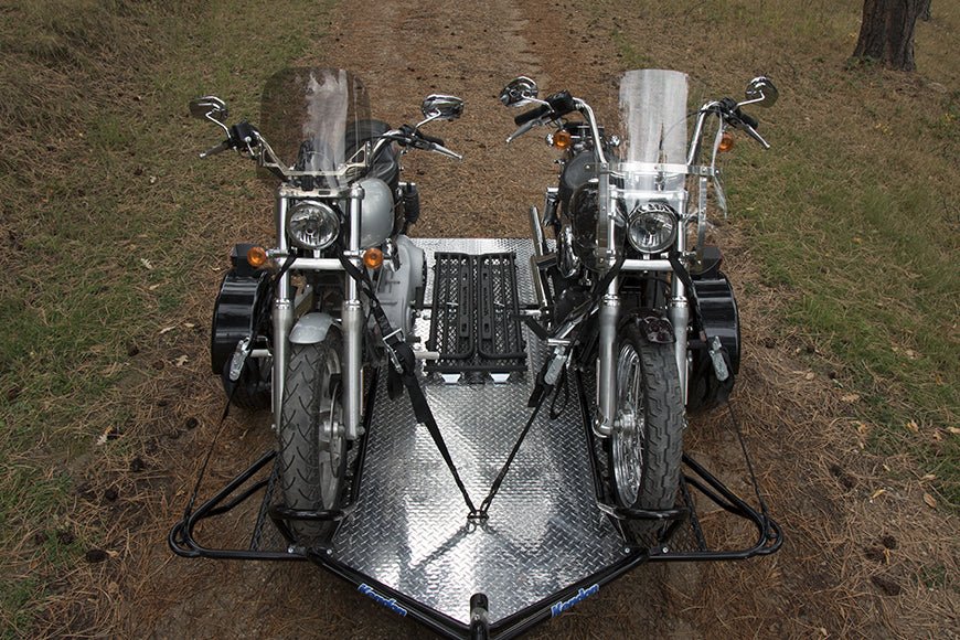 Kendon Dual Ride-Up SRL Folding Motorcycle Trailer