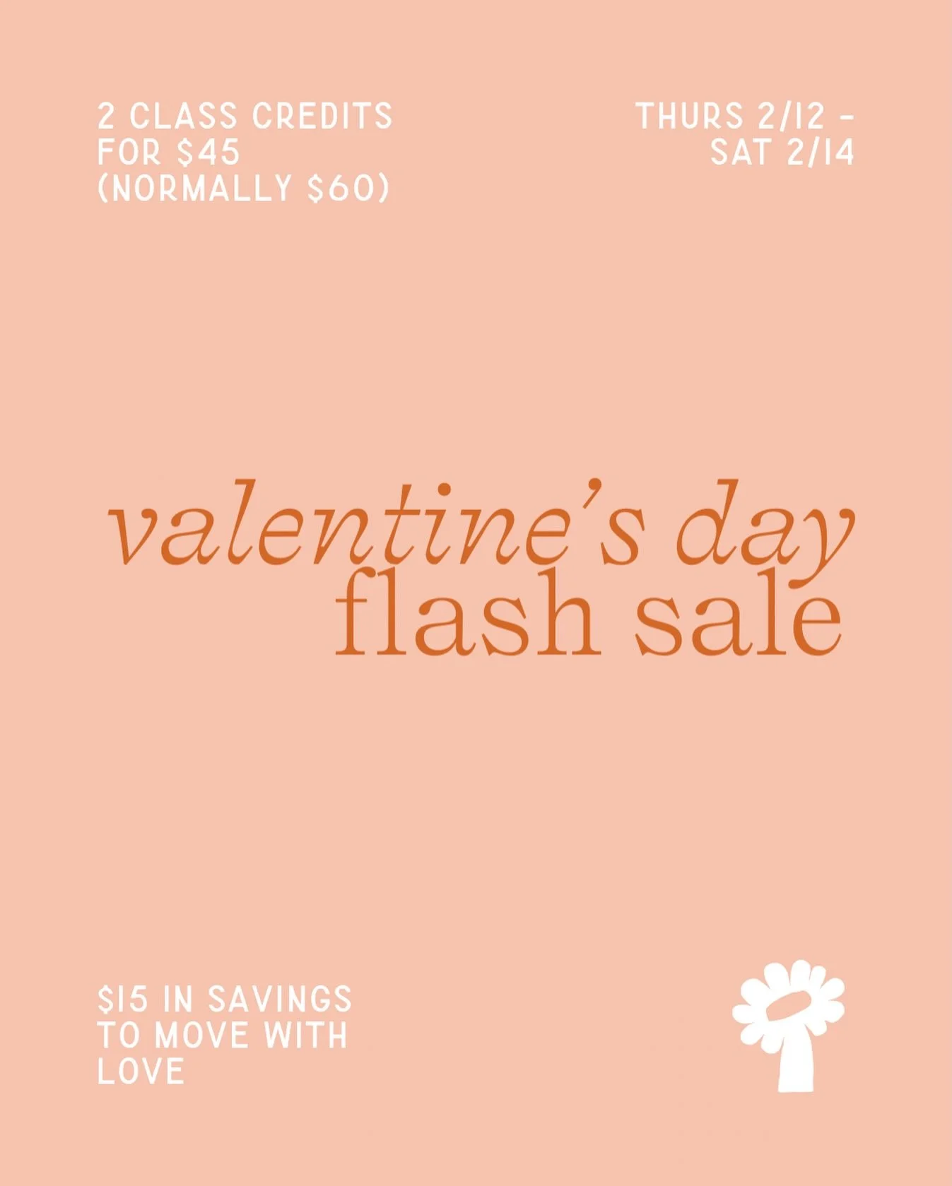 Roses are red. Violets are blue. Classes are $30&hellip; But not for you.

2 for $45 💘 Save $15. Split it with your bestie or keep both for yourself. Let&rsquo;s move, mamas!

Valid for 60 days from purchase. Link in bio to grab yours.