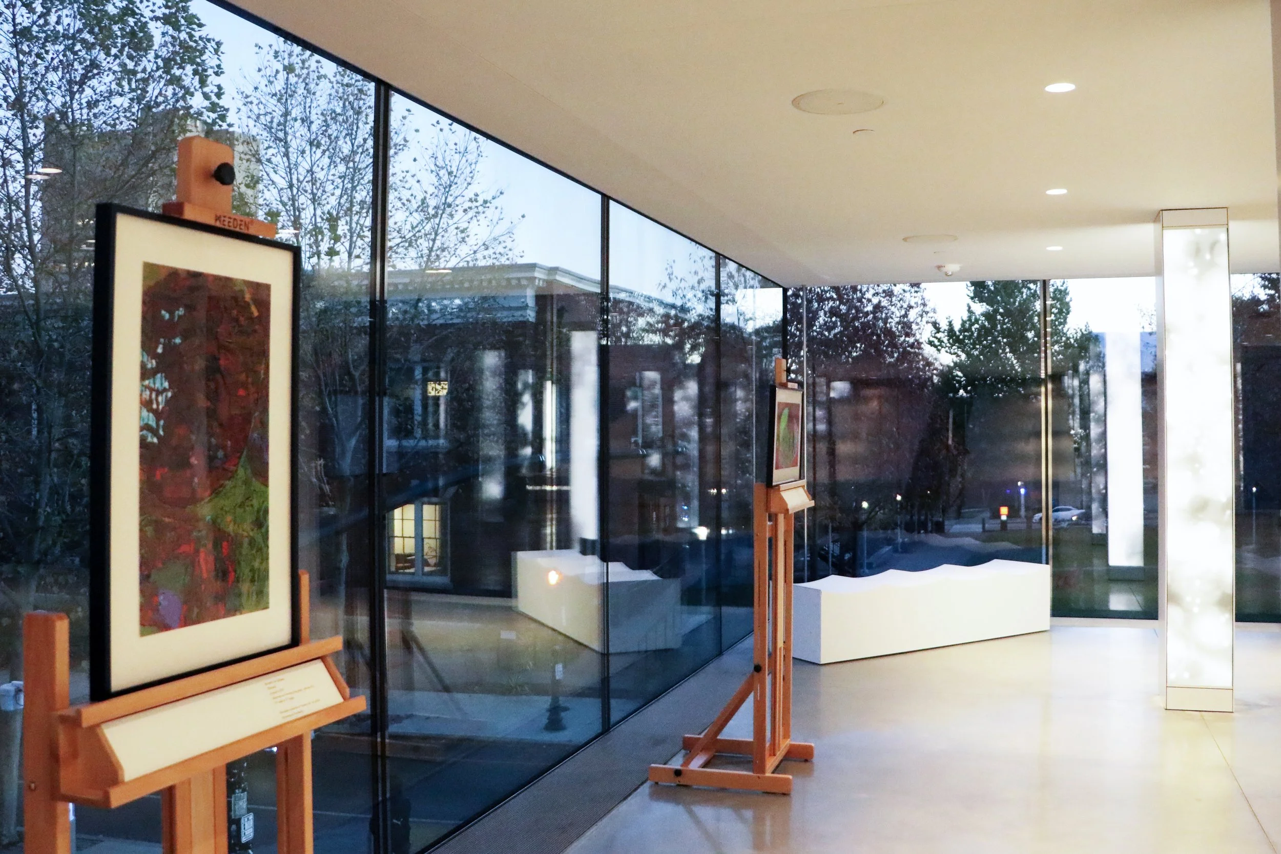 Phendula (left) and Tsedimoseto  (right) (both printed in 2019) by Jazzmen Lee-Johnson. photo credit: Peter Chenot