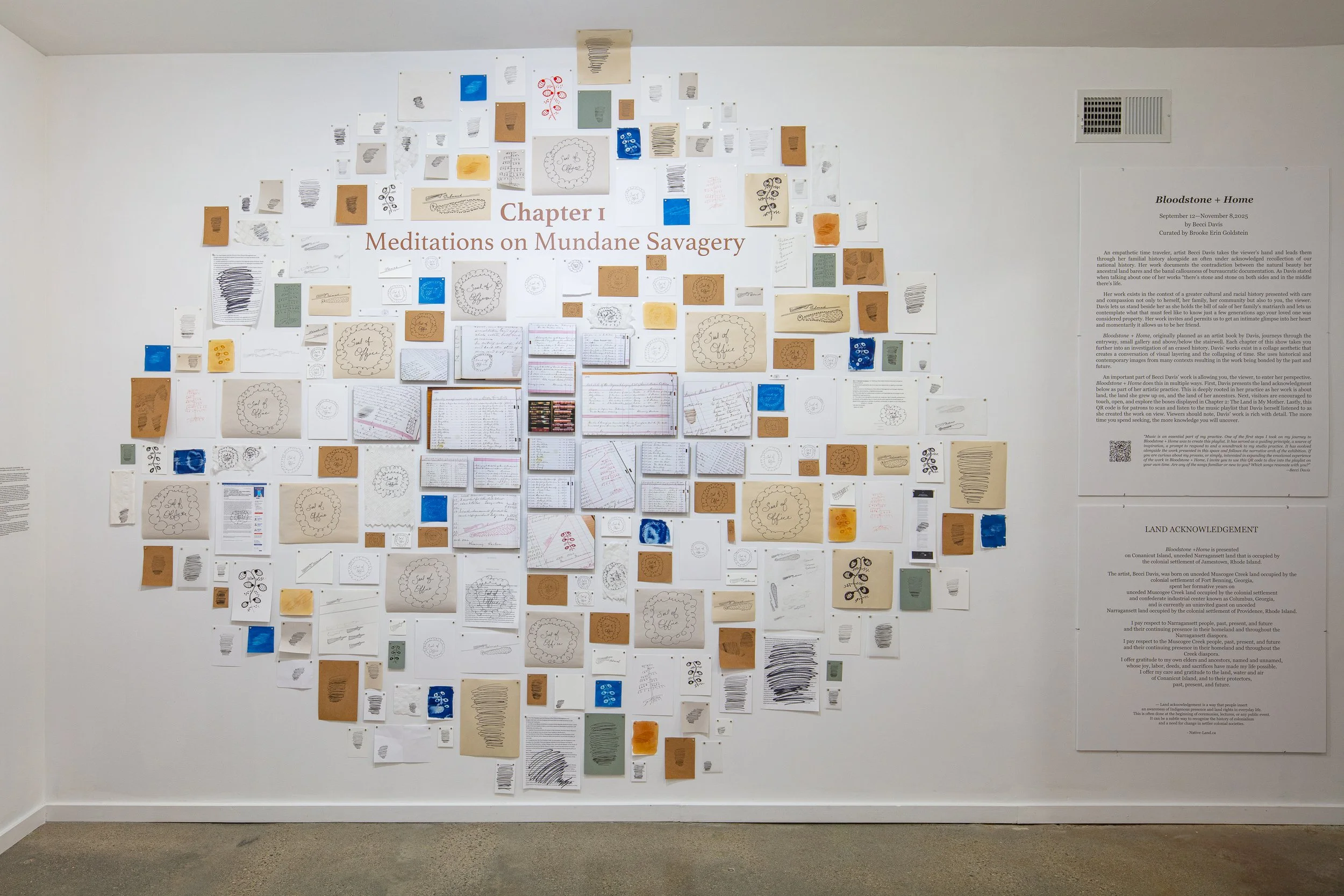 Bloodstone + Home installation view. photo credit: Sindayiganza Photography