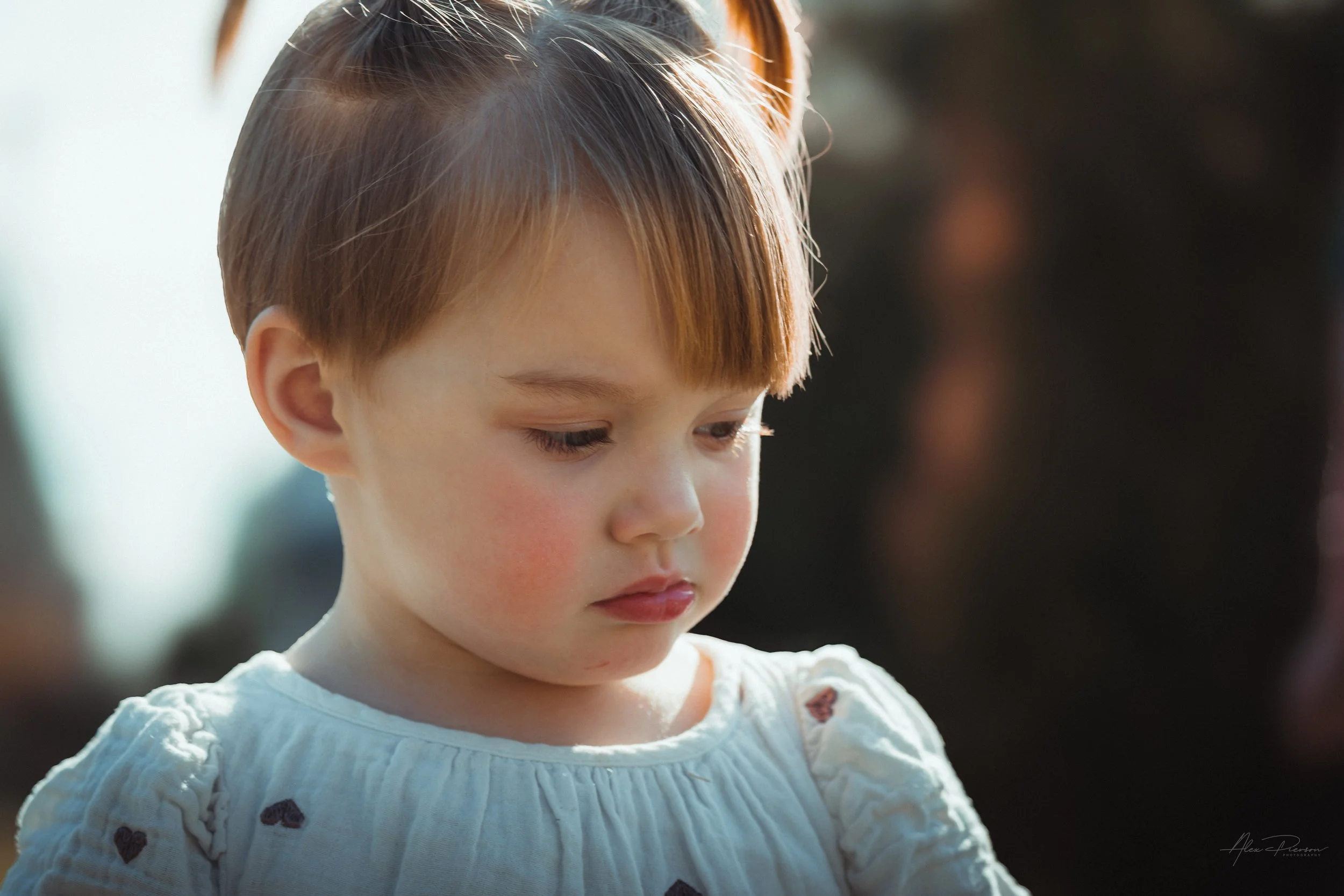  an up close portrait of a girl during a family photo shoot in Tumwater, WA – Pacific Northwest lifestyle family and children's photography.