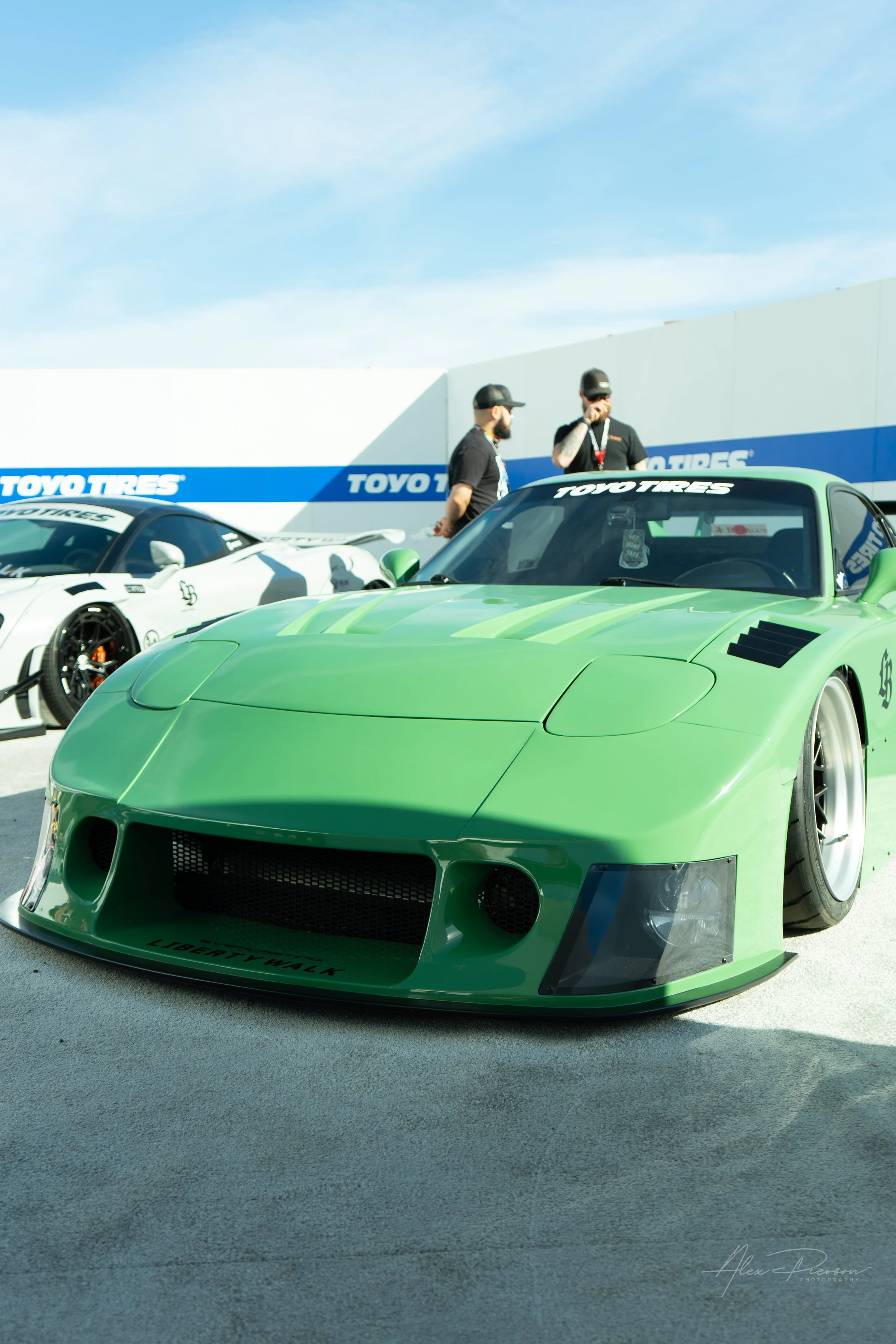 lowered-green-mazda-rx7-liberty-walk-front-sema-las-vegas.jpg