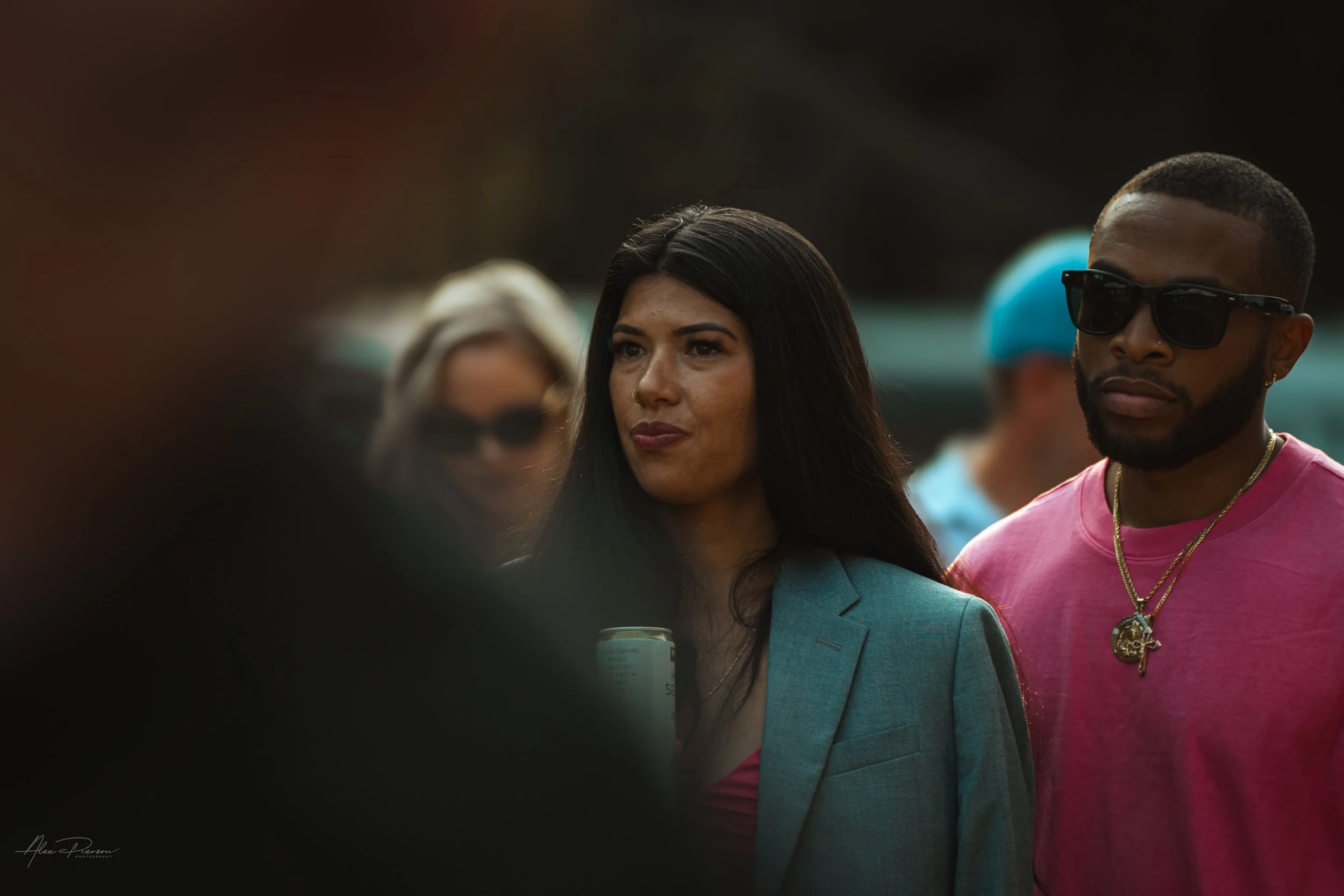 guest in a crowd during a wedding in Olympia, wa