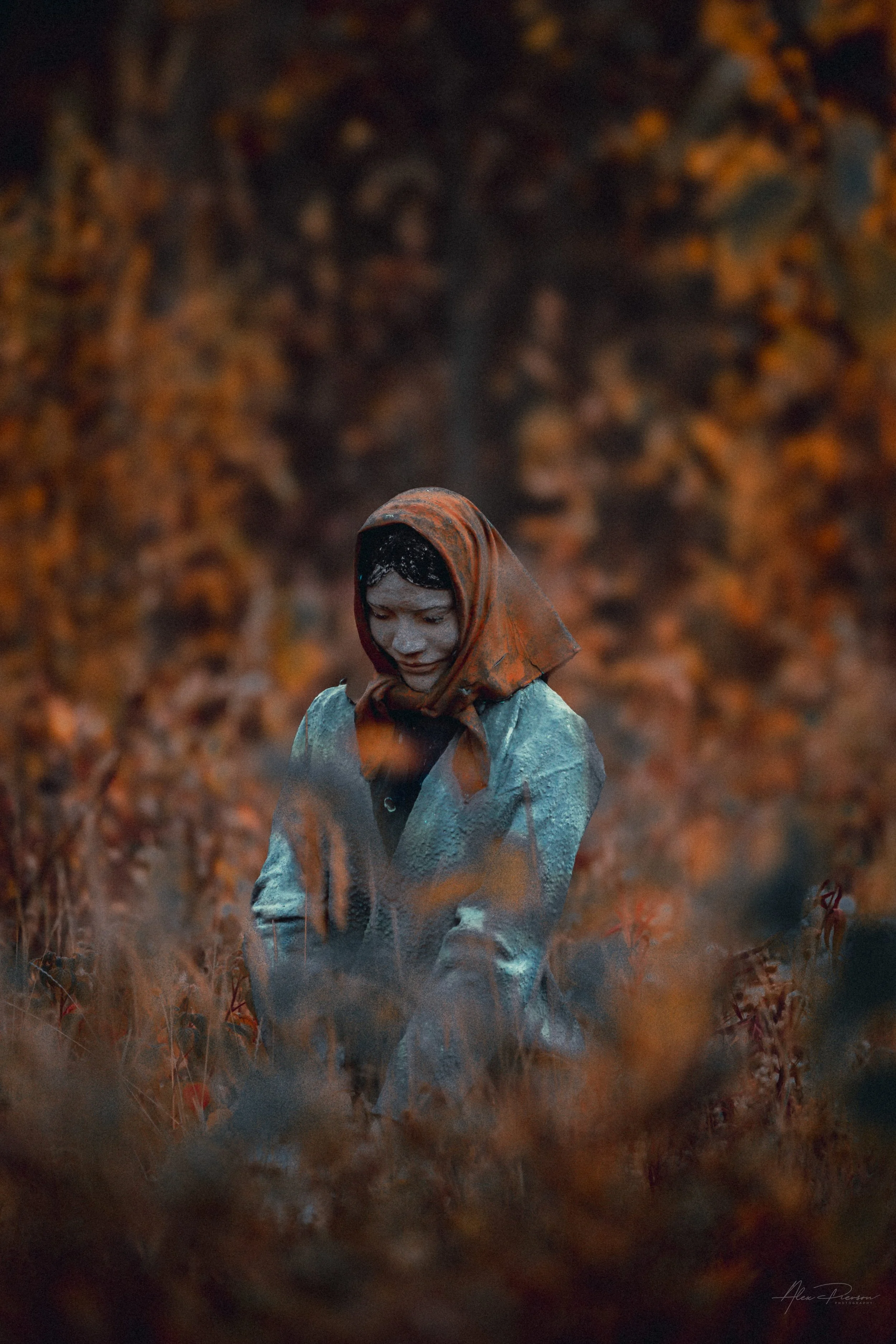 alaska-roadside-freaky-woman-statue-autumn-leaves-bokeh.jpg