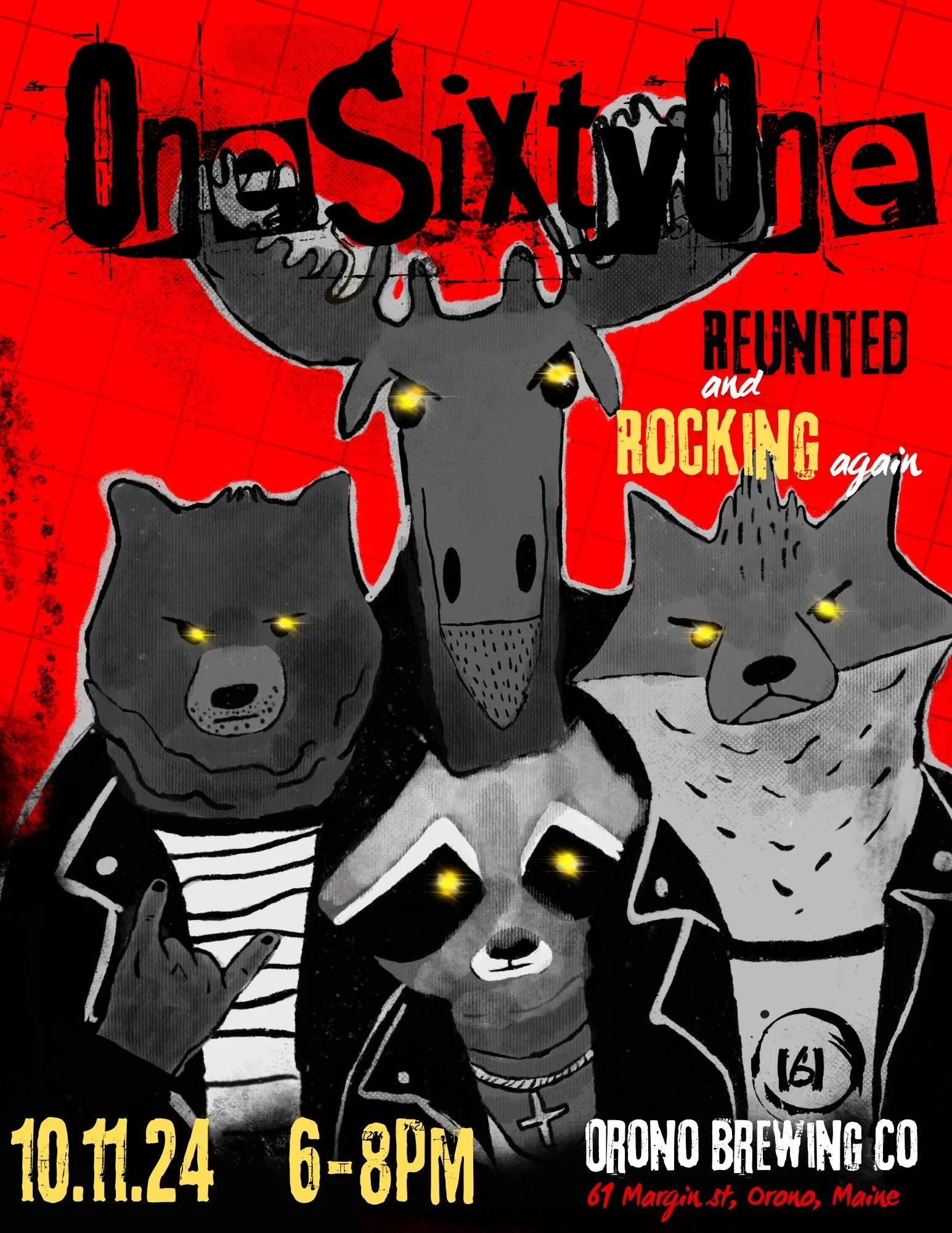 OneSixityOne Rock Gig Poster