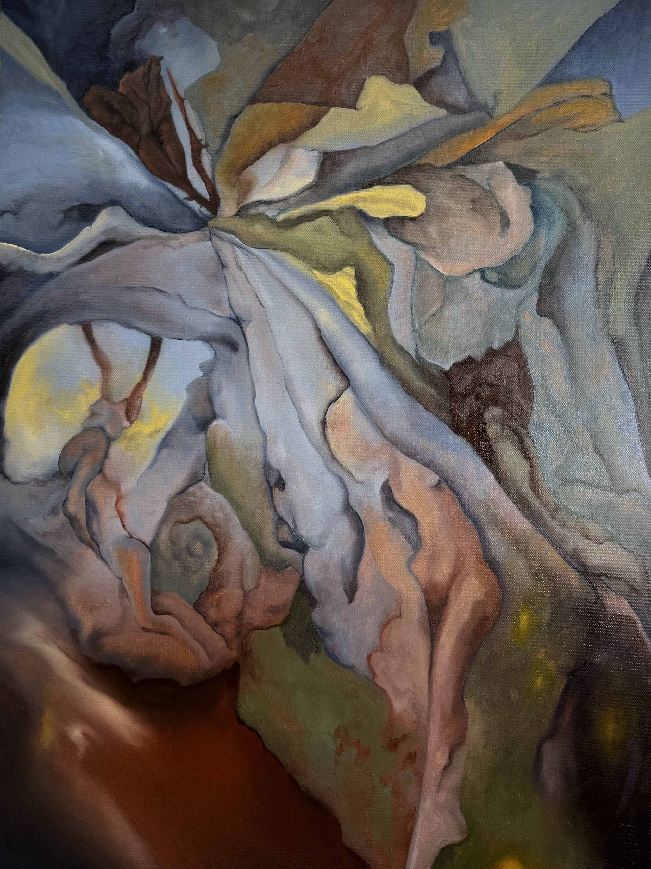 Spinas y Figuras.
Oil on canvas, 28''X 22''