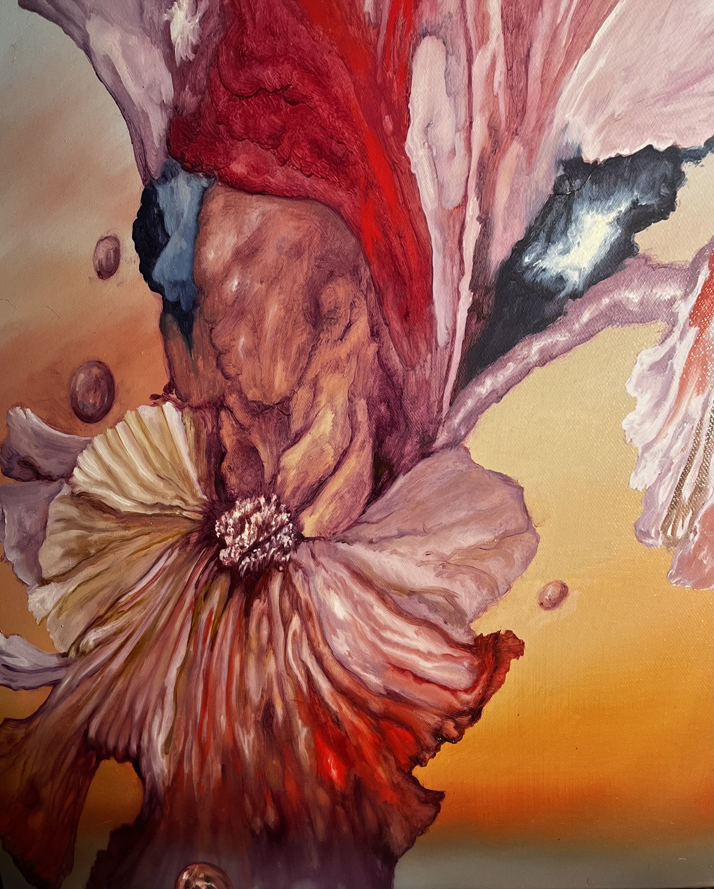 Iris Over the Pacific West, 2022.
Oil on canvas, 28''x 22''